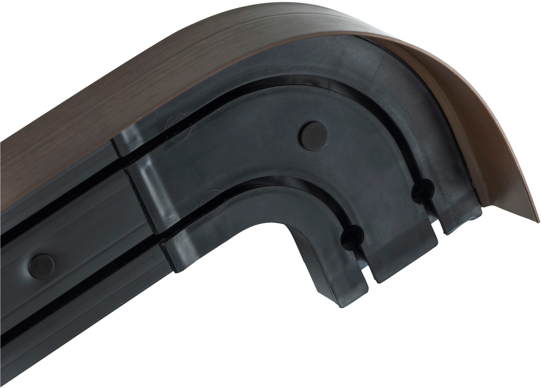 SN DECO GROUP Gardinenschiene »SH2 mit Blende 7,5 cm«, 2 läufig-läufig, Fixmaß, mit Blende 7,5 cm