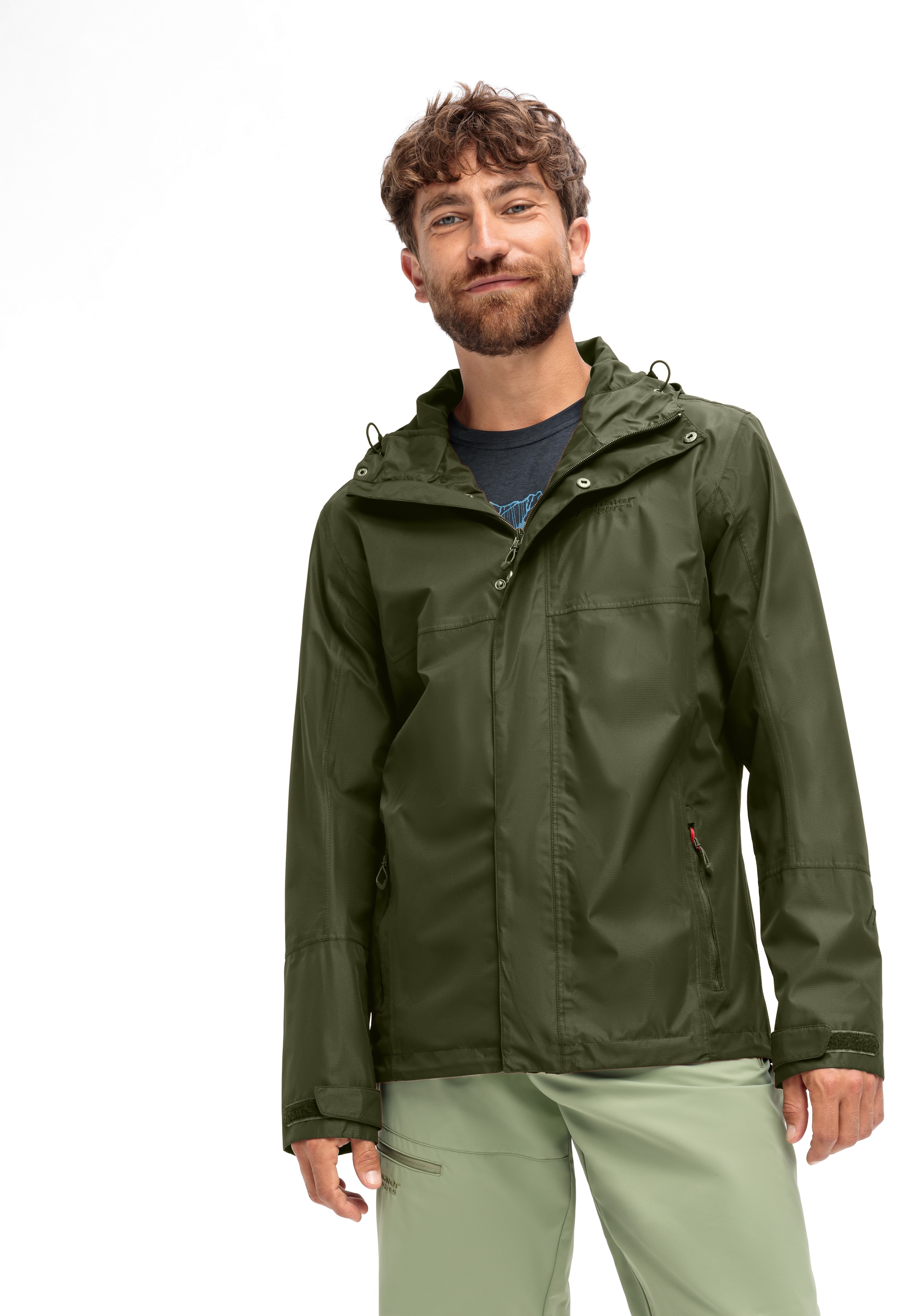Maier Sports Outdoorjacke »Abbenstein M«, Herren Jacke wasserdicht, Funktionsjacke 2 Taschen außen + Innentasche