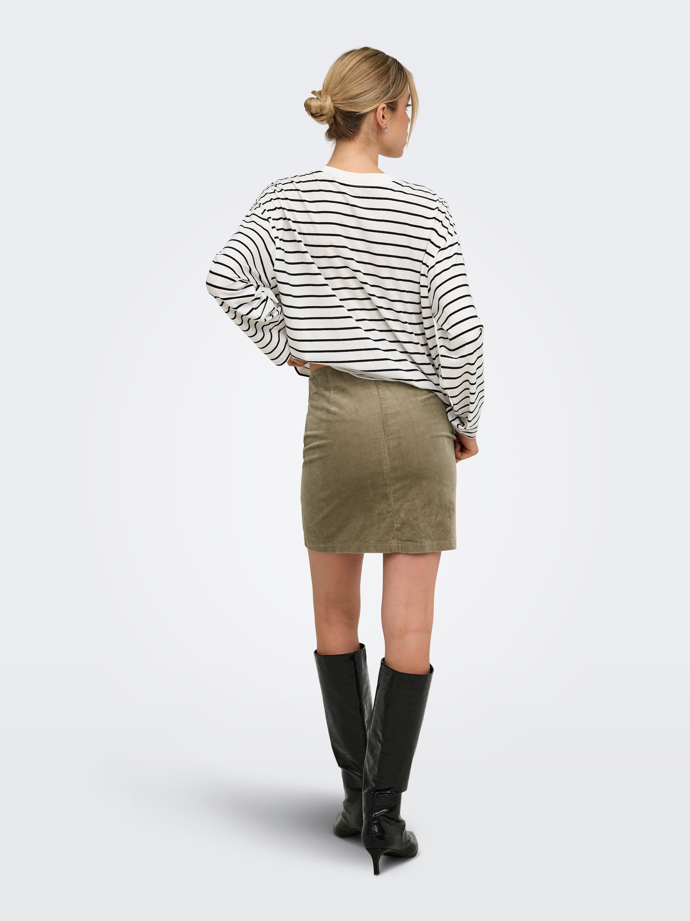 ONLY Cordrock »ONLFLORA HW CORD SHORT SLIT SKIRT PNT« Baumwollmischung
