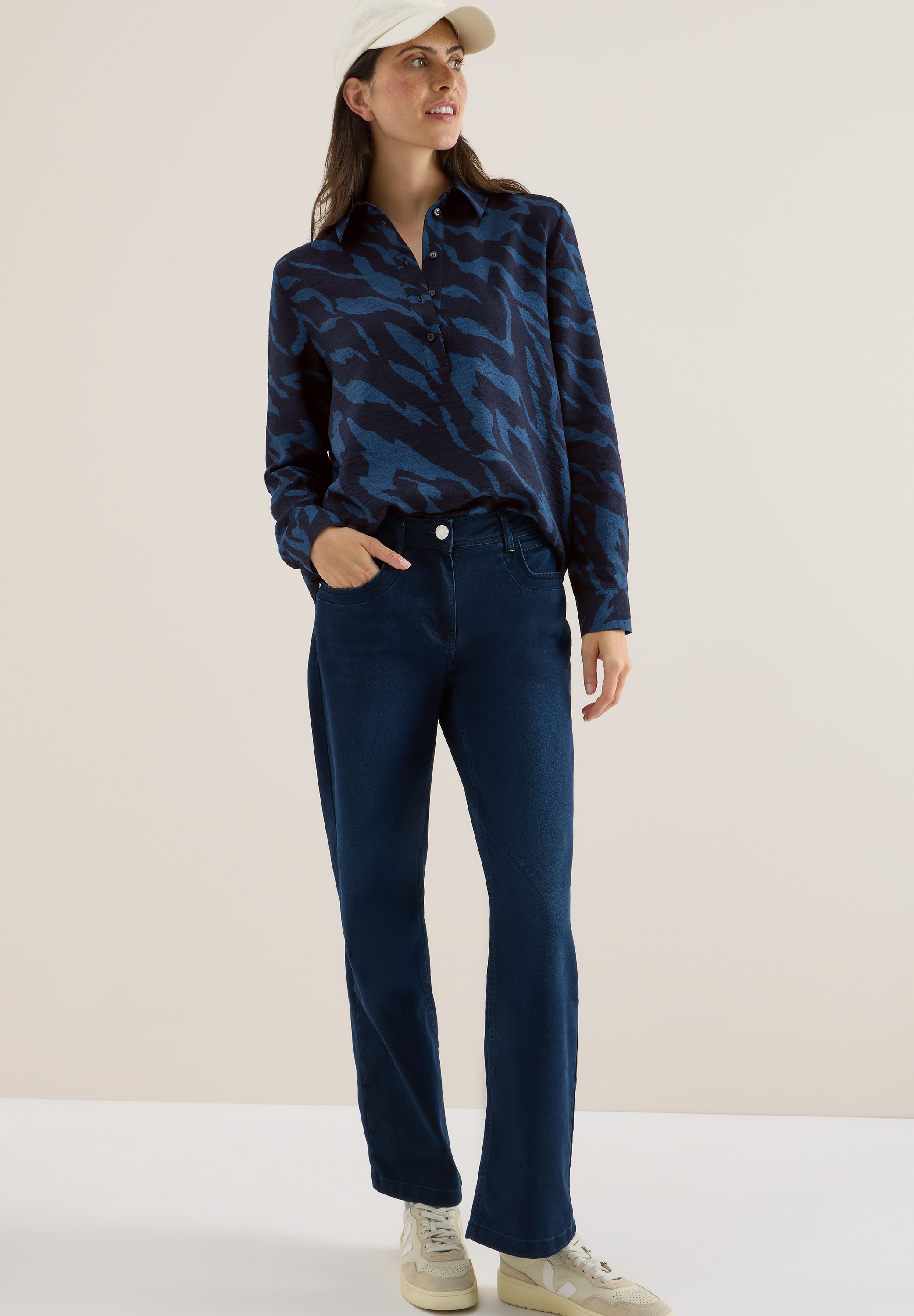 Cecil Hemdbluse, mit All-Over Print