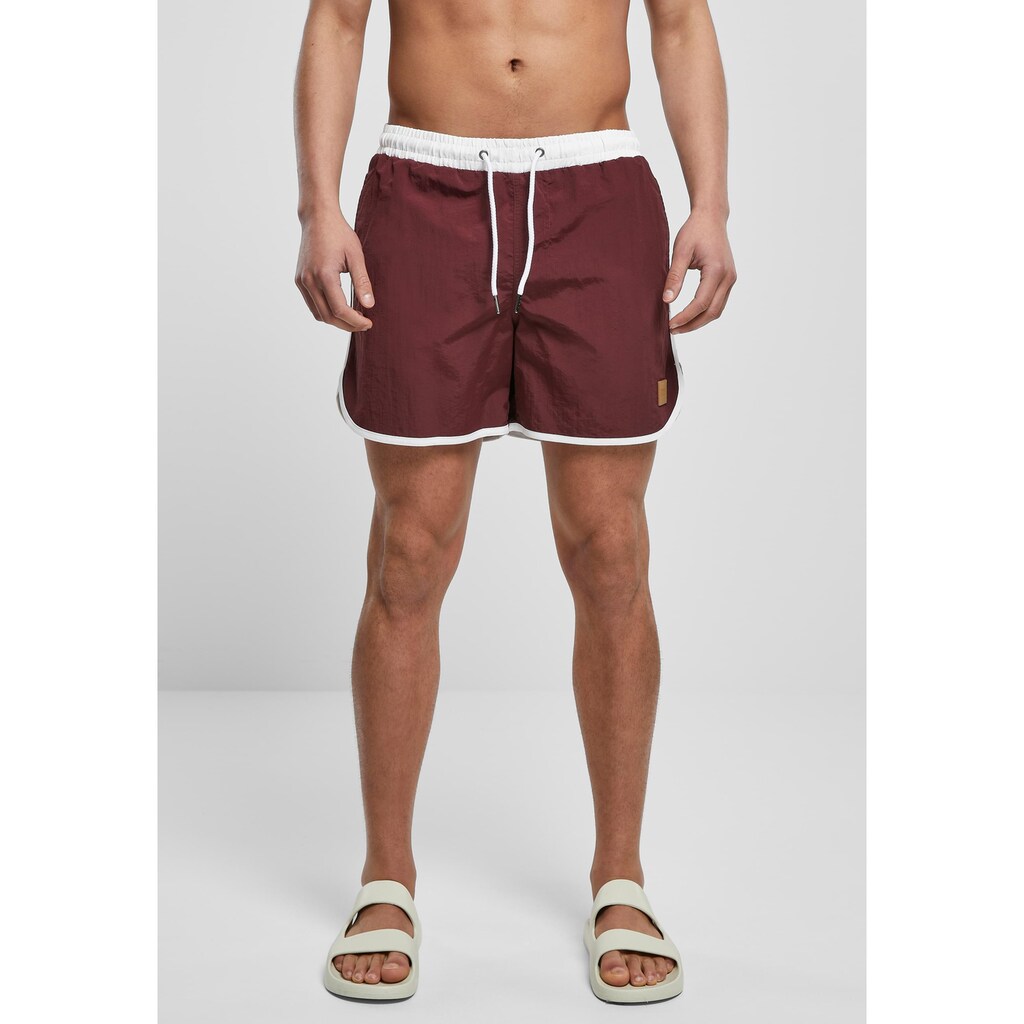 URBAN CLASSICS Badeshorts »Urban Classics Herren Retro Swimshorts«