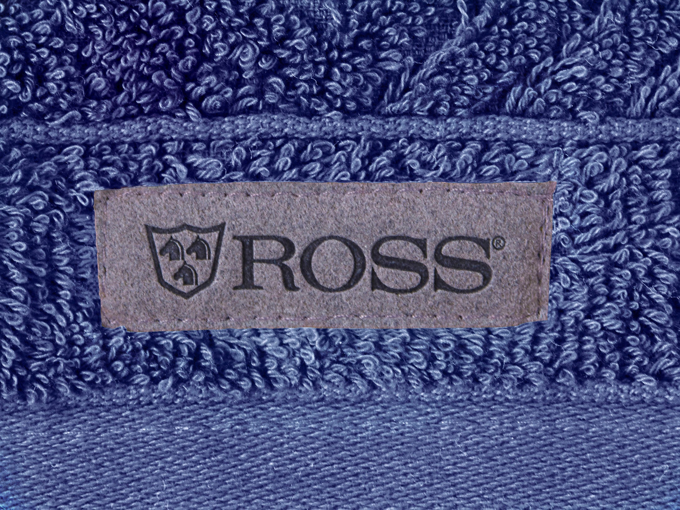 ROSS Gästehandtuch »Smart«, (6 St.), Uni-Rippe mit Velourslabel