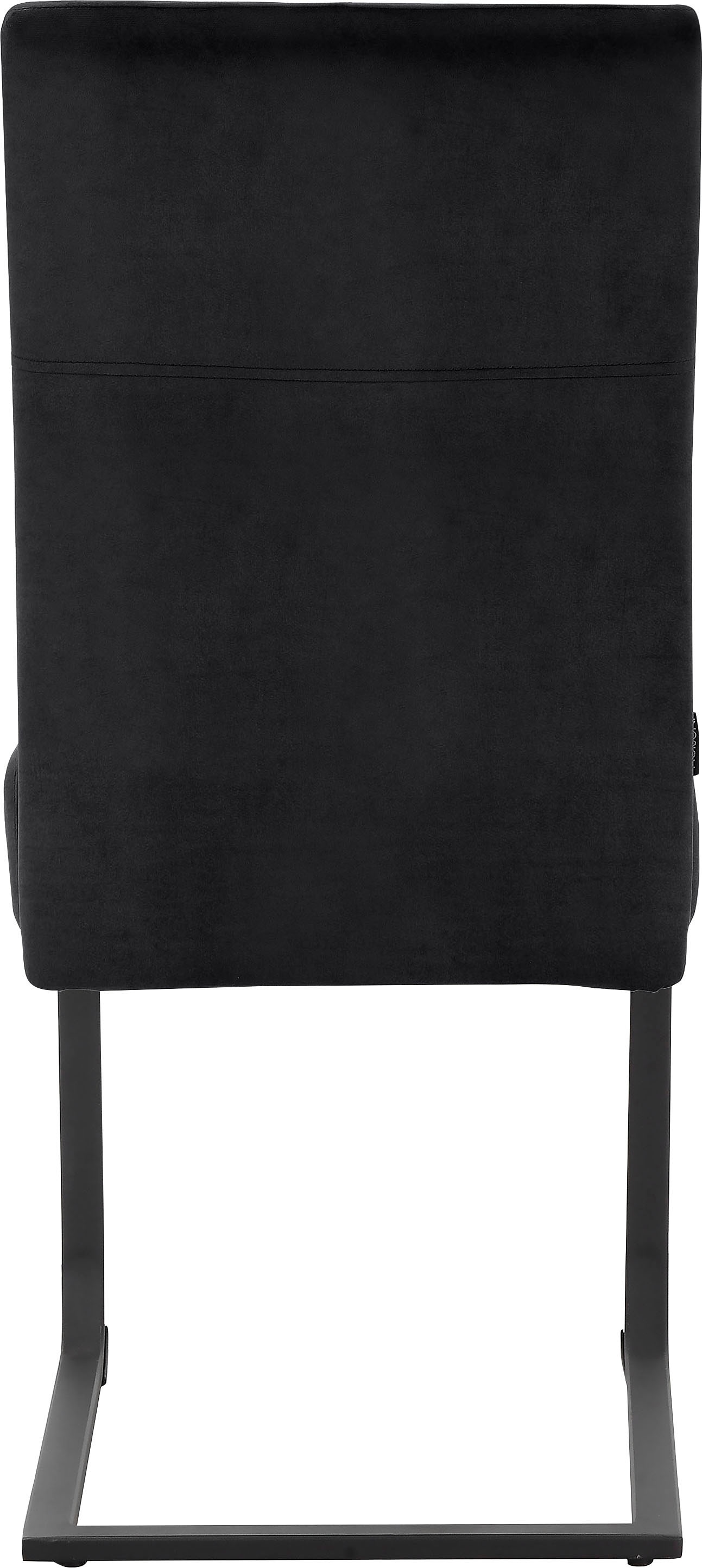 INOSIGN Esszimmerstuhl »Bjarka«, 2 St., Veloursstoff, Sitz und Rücken gepolstert, Gestell aus Metall, Sitzhöhe 48,5 cm
