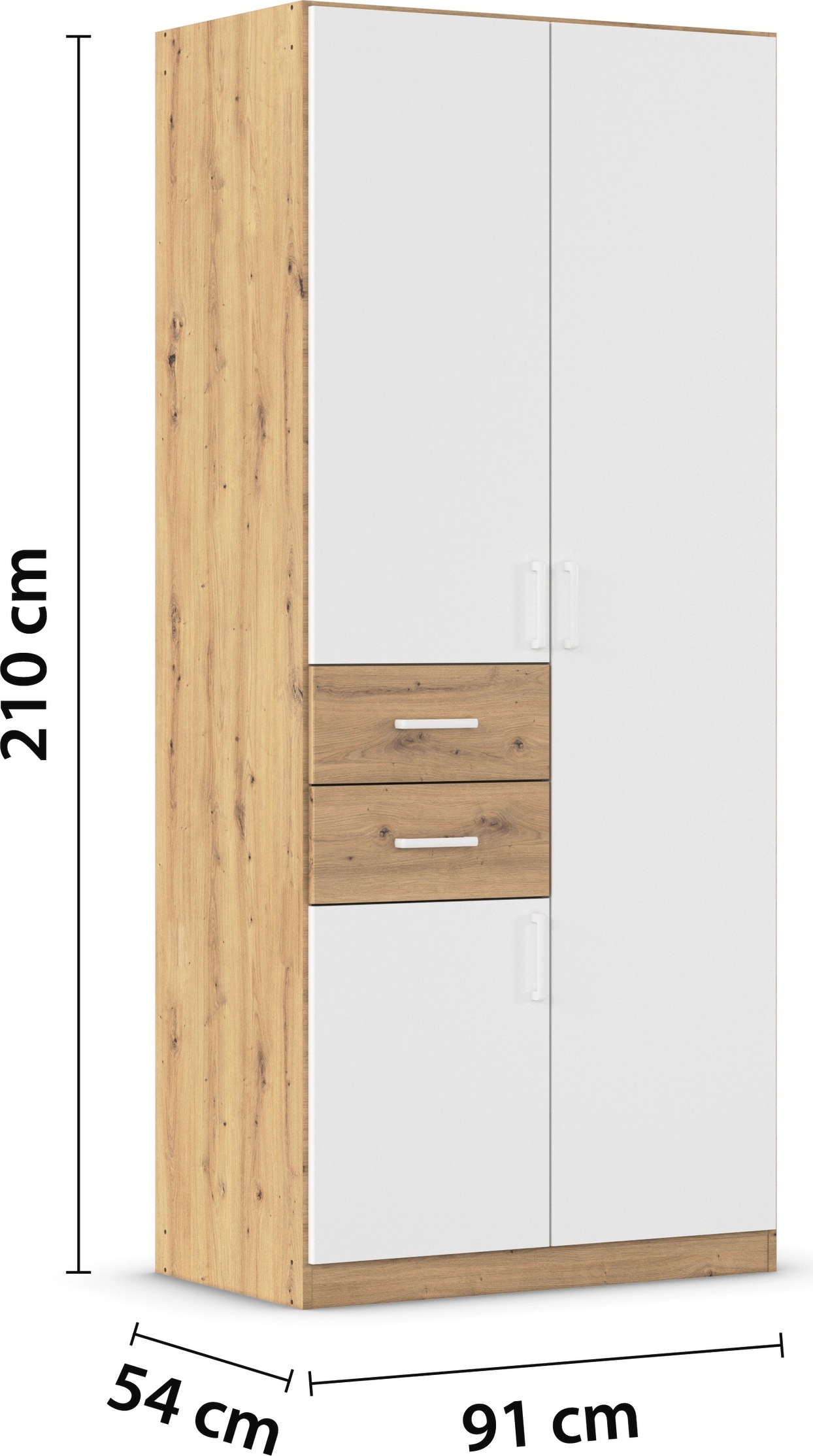 rauch Schlafzimmer-Set »Komplettzimmer Komplettschlafzimmer Schlafzimmer-Set (3-St.) MAIKA«, (Set, 3 tlg.), Schrank 3 Breiten, 2 Höhen, Bett 100 cm, Nachttisch MADE IN GERMANY