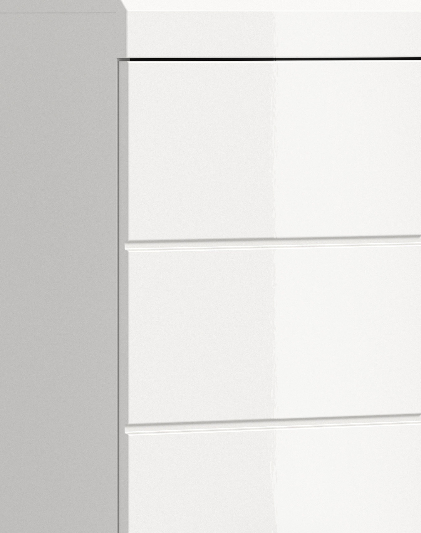 INOSIGN Badmöbel-Set »Siena, 4 teilig, bestehend aus:«, (Set), Hochschrank, Waschbeckenunterschrank, Badspiegel, Hochschrank breit