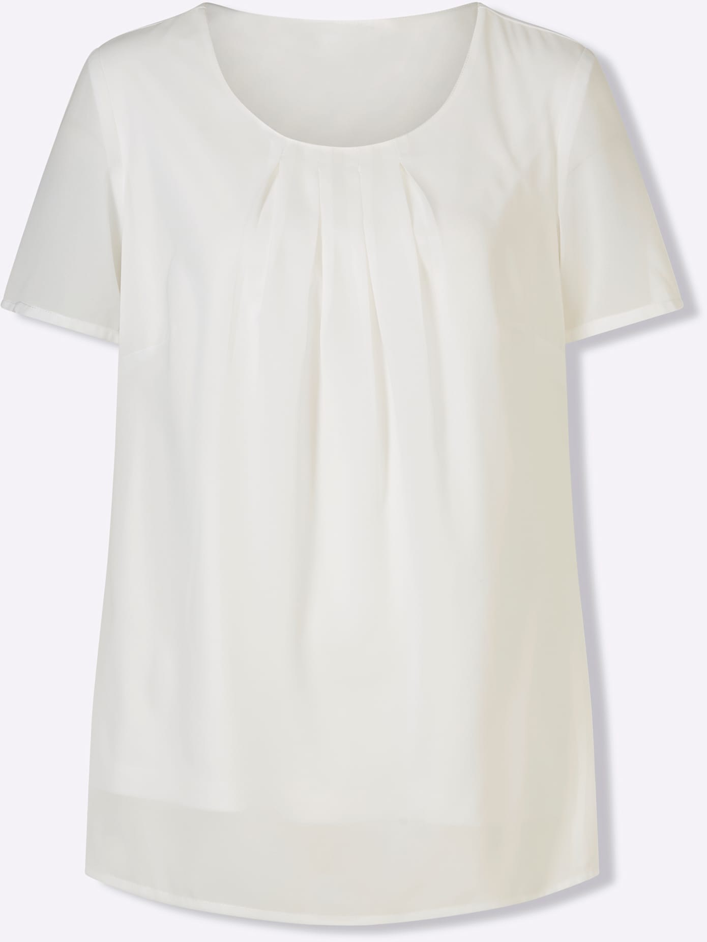 Classic Basics Damen Schlupfbluse Ecru Gr. 44 9