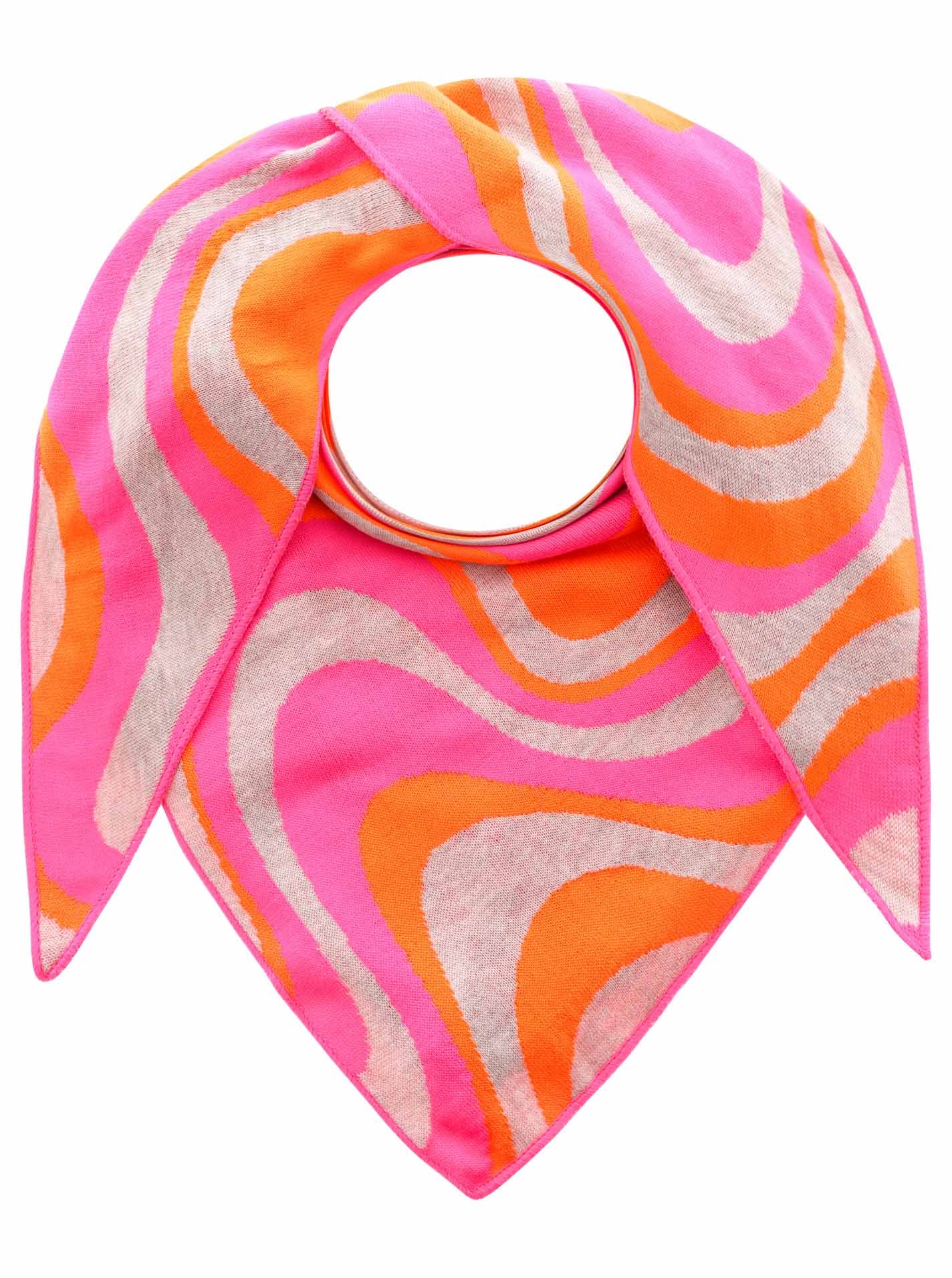 Zwillingsherz Dreieckstuch ""Happy Waves"", farbiges Tuch mit Wellenmuster günstig online kaufen