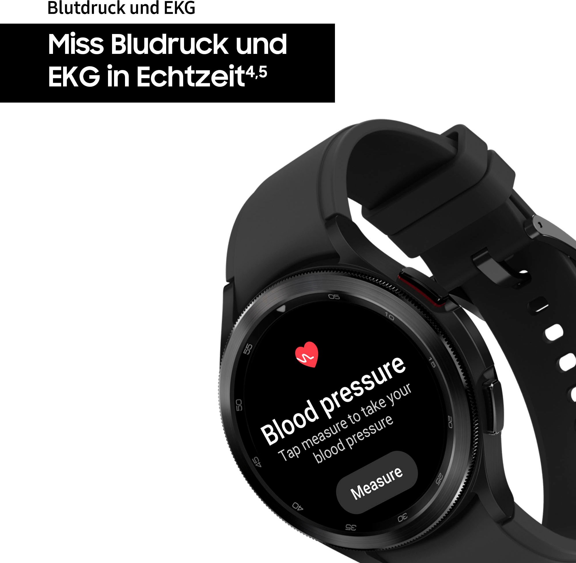 Samsung Smartwatch »Galaxy Watch 4 BT«, by | BAUR Gesundheitsfunktionen) Uhr, Google OS Tracker, Fitness (Wear Classic Fitness