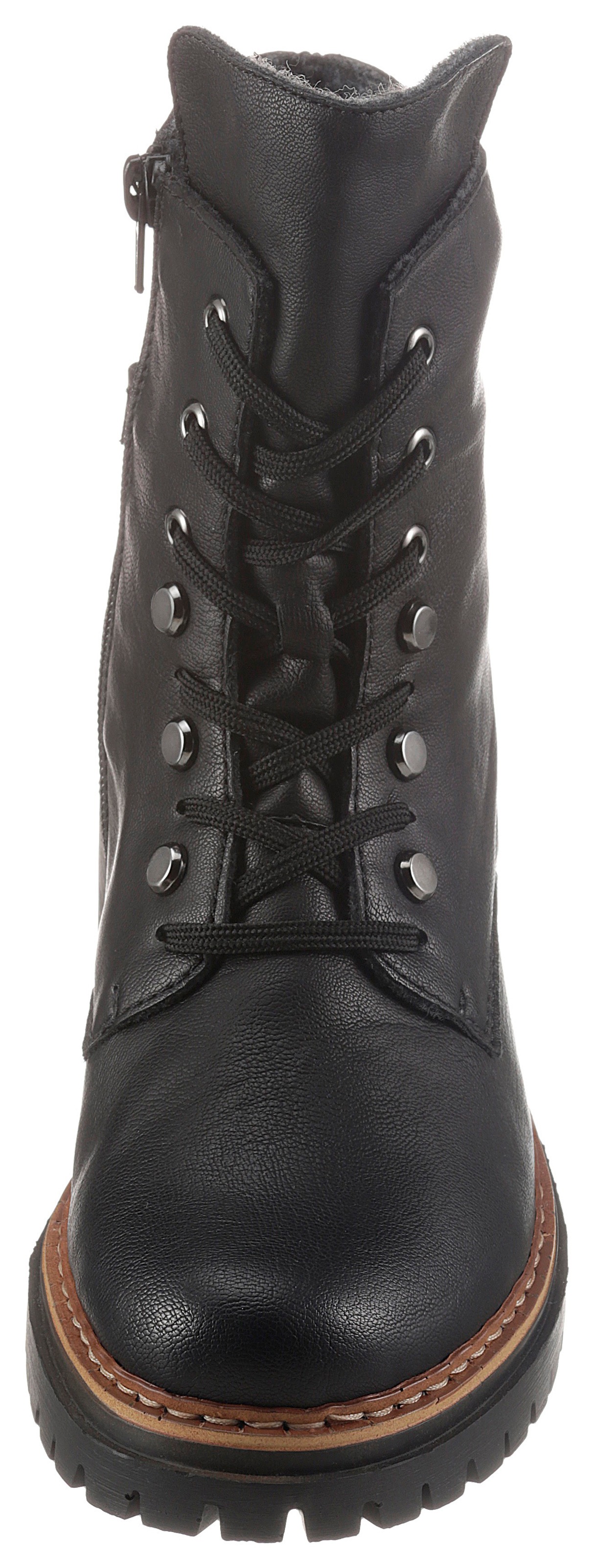 Rieker Lace-up Boots Women's Black Size 36 3