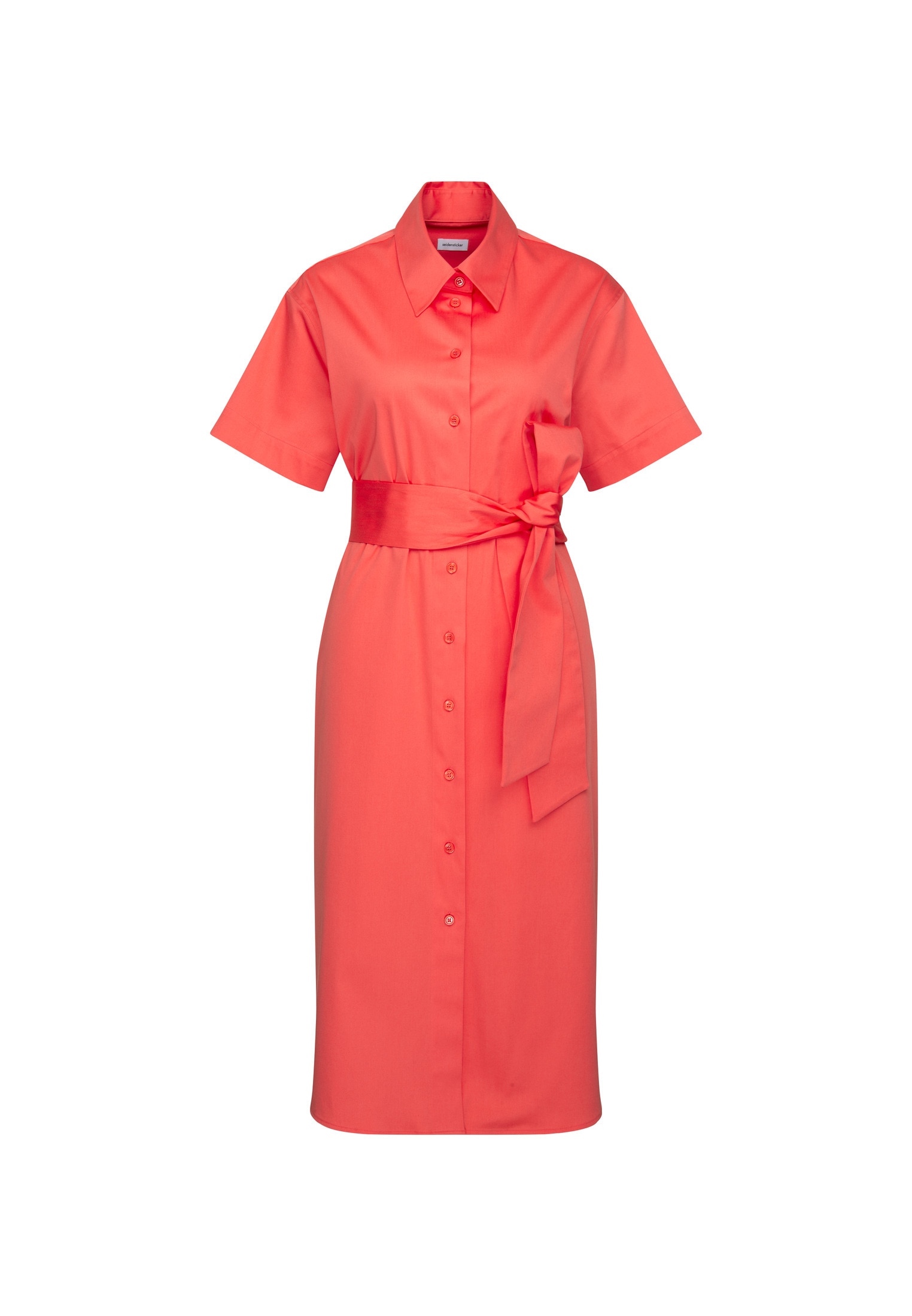 seidensticker Sommerkleid »Schwarze Rose«, Kurzarm Kragen Uni