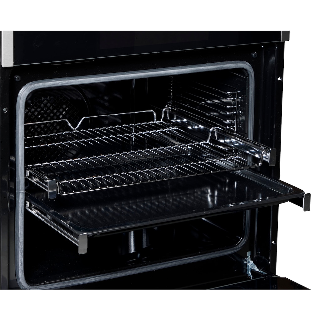 Amica Einbaubackofen »EBX 944 700 E«, EBX 944 700 E, mit 2-fach-Teleskopauszug, Steam Clean