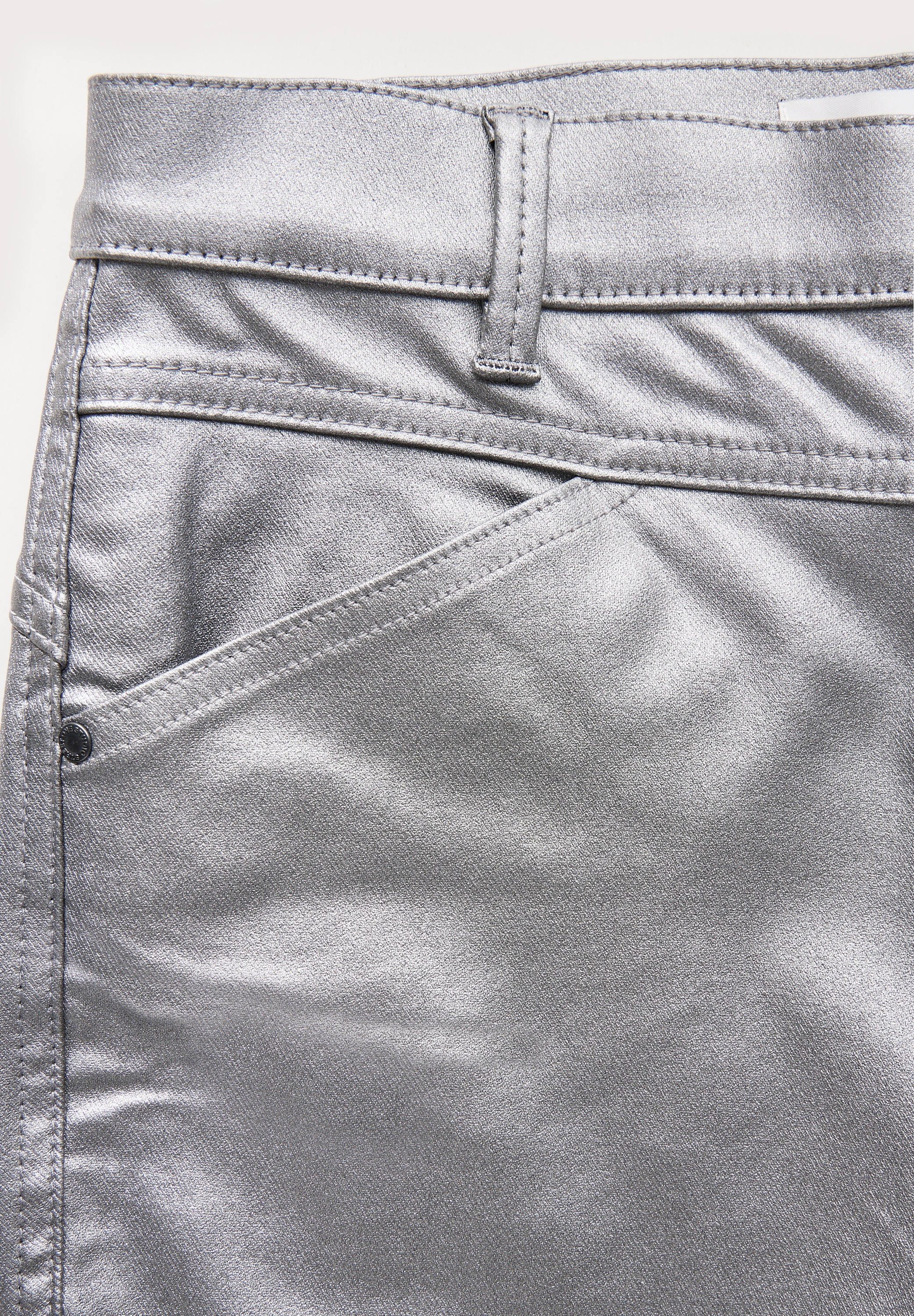 STREET ONE STUDIO Röhrenhose, mit Glitzer-Effekt
