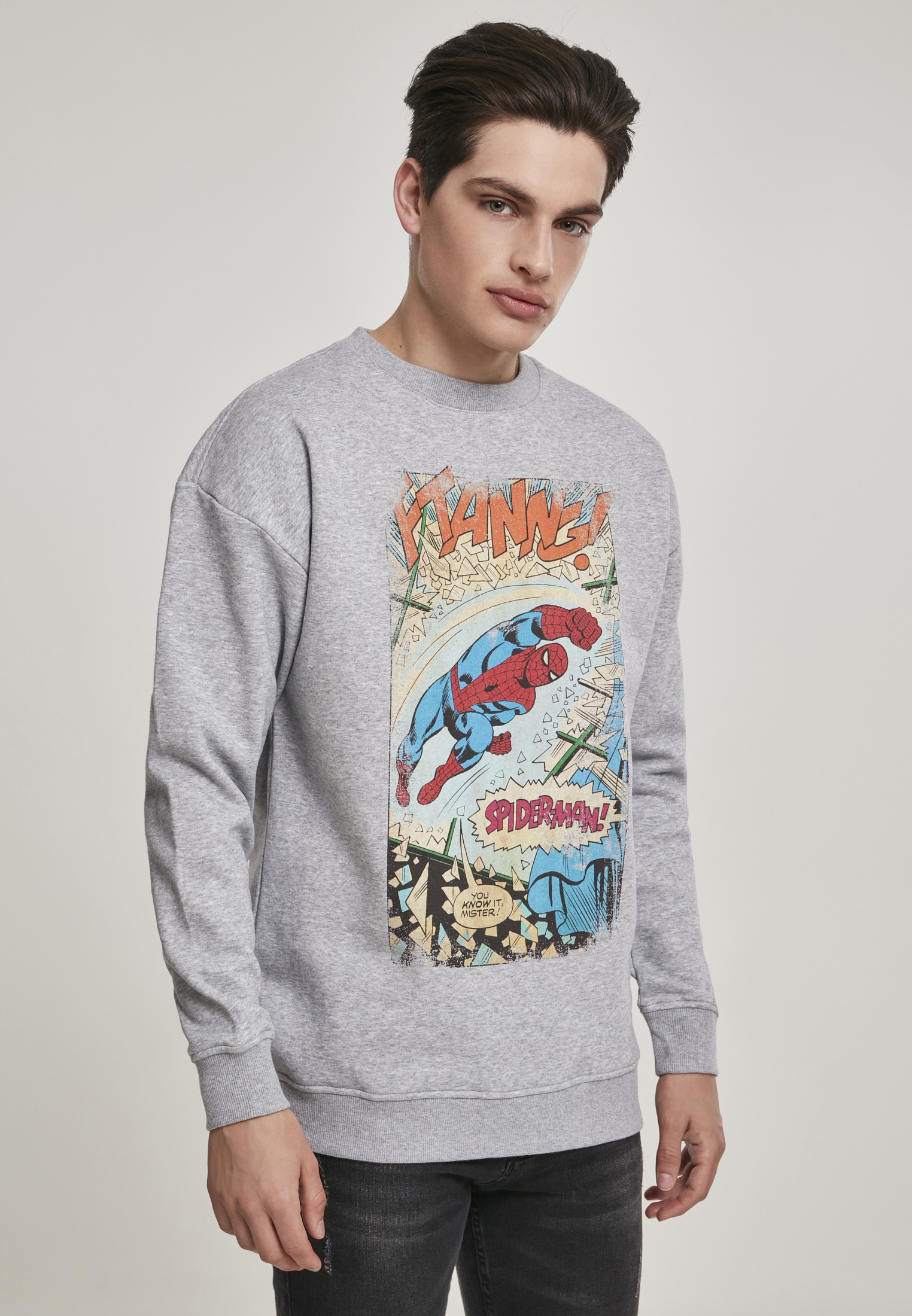 Merchcode Rundhalspullover "Merchcode Herren Spiderman Ftanng Crewneck" 1 S günstig online kaufen
