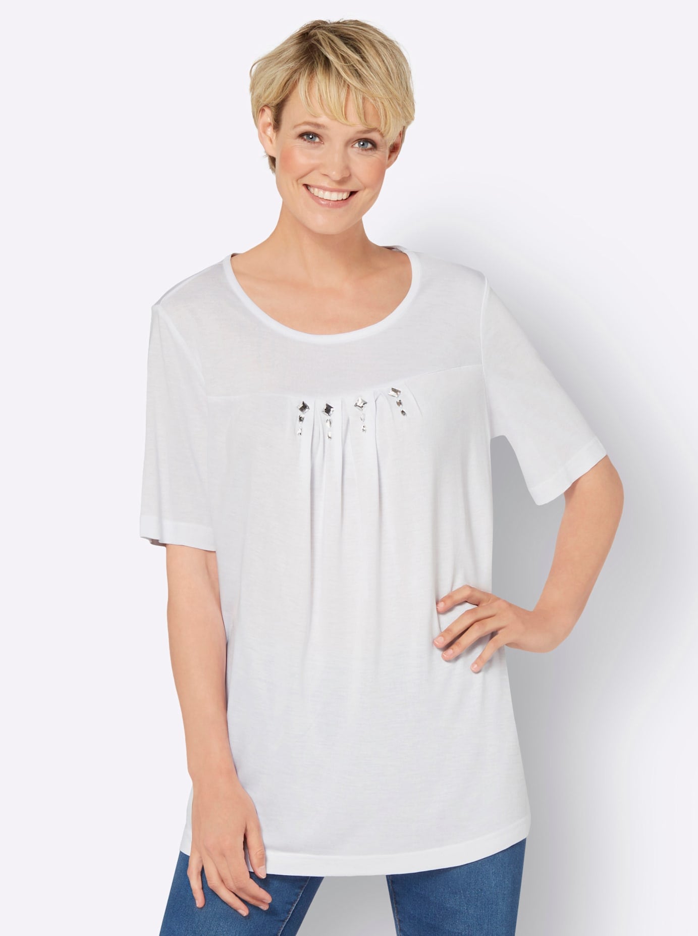 Classic Basics Kurzarmshirt "Kurzarm-Shirt" 1 Stk. tlg. günstig online kaufen