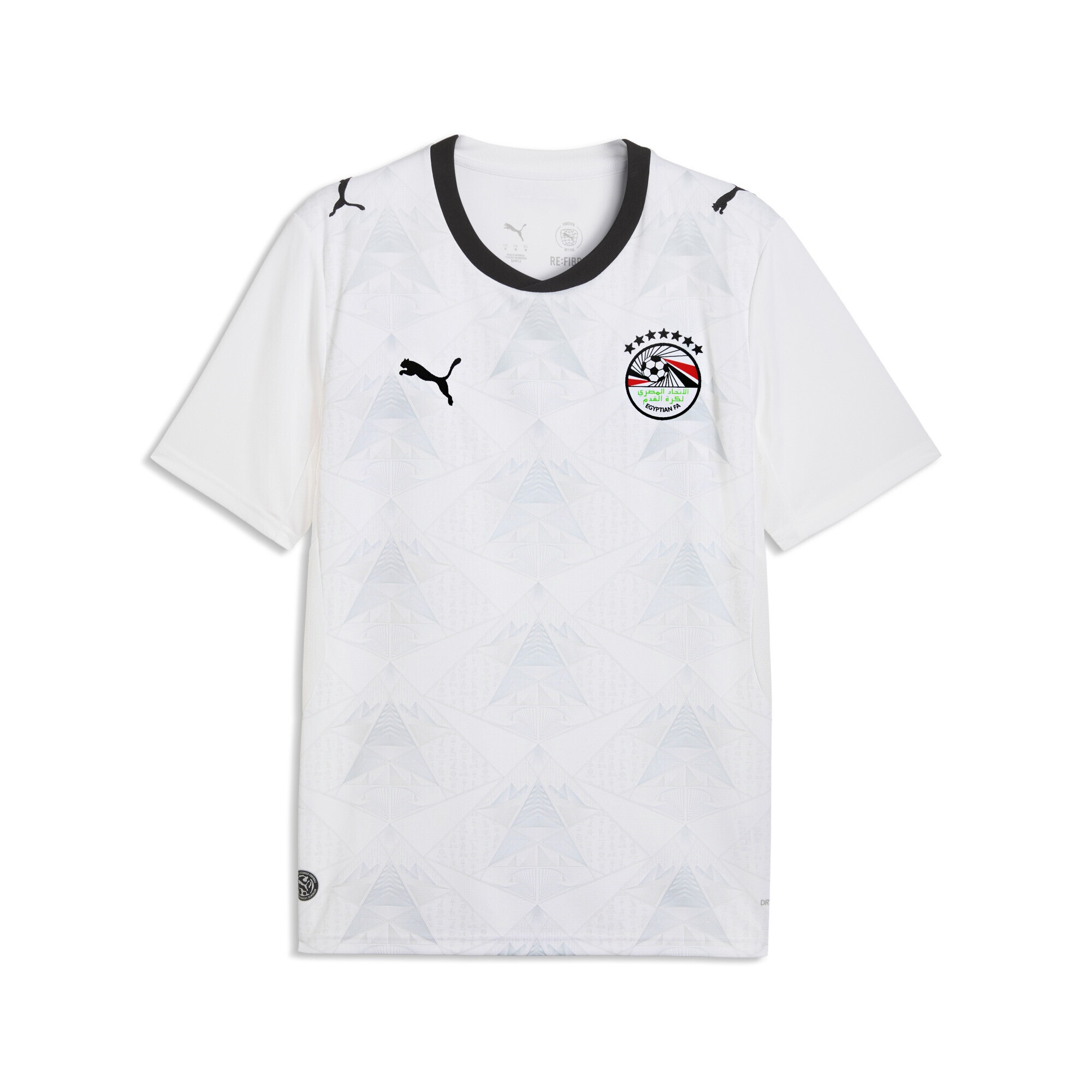 PUMA Herren Trainingsshirt "Ägypten 2026 Auswärtstrikot Herren", weiß, Gr. M, Obermaterial: 100% Polyester. Kragen: 100% Polyester. Einsatz: 100%