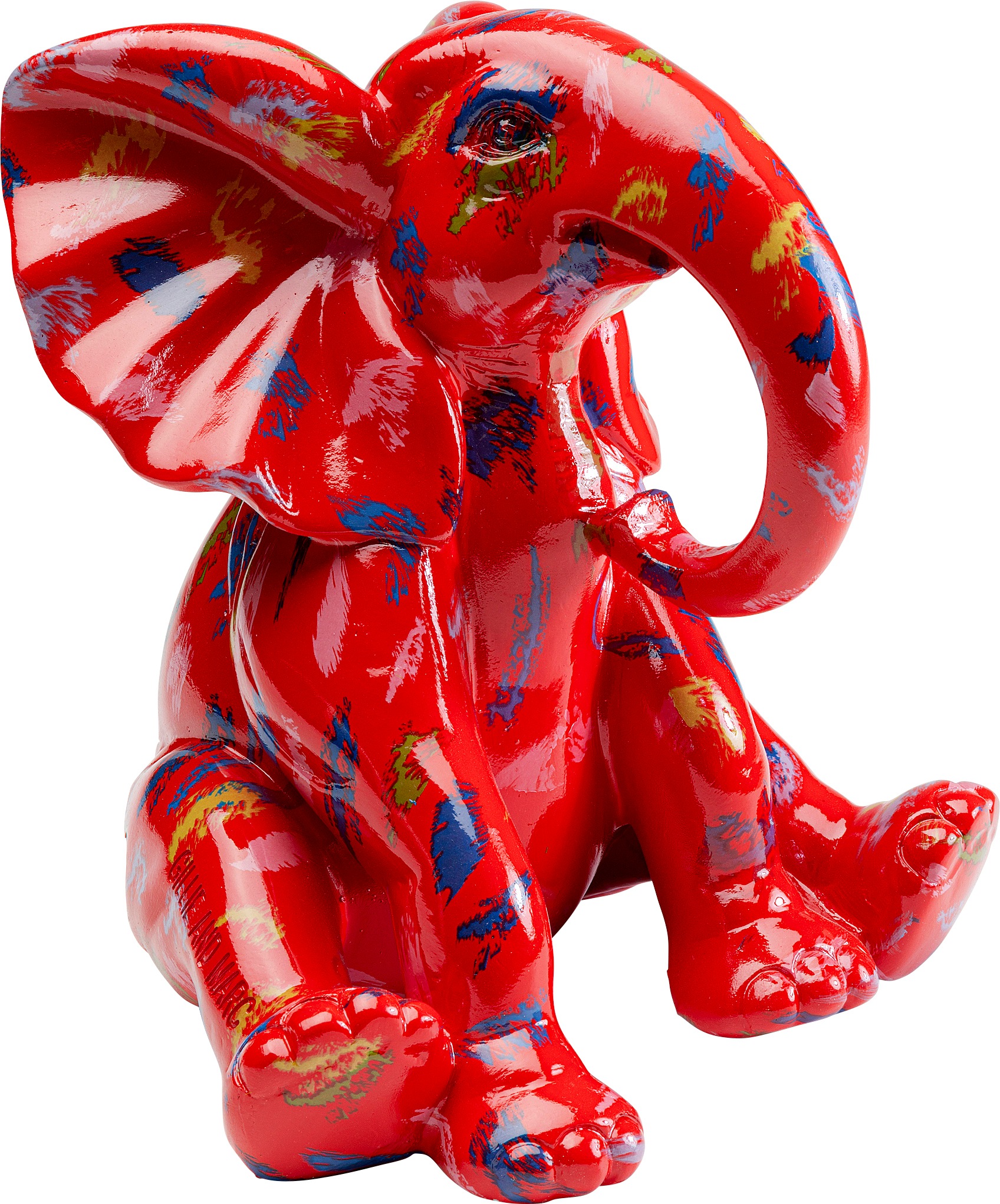 Kare Design Dekofigur "Deko Figur Elephant Dots Rot 18cm" günstig online kaufen