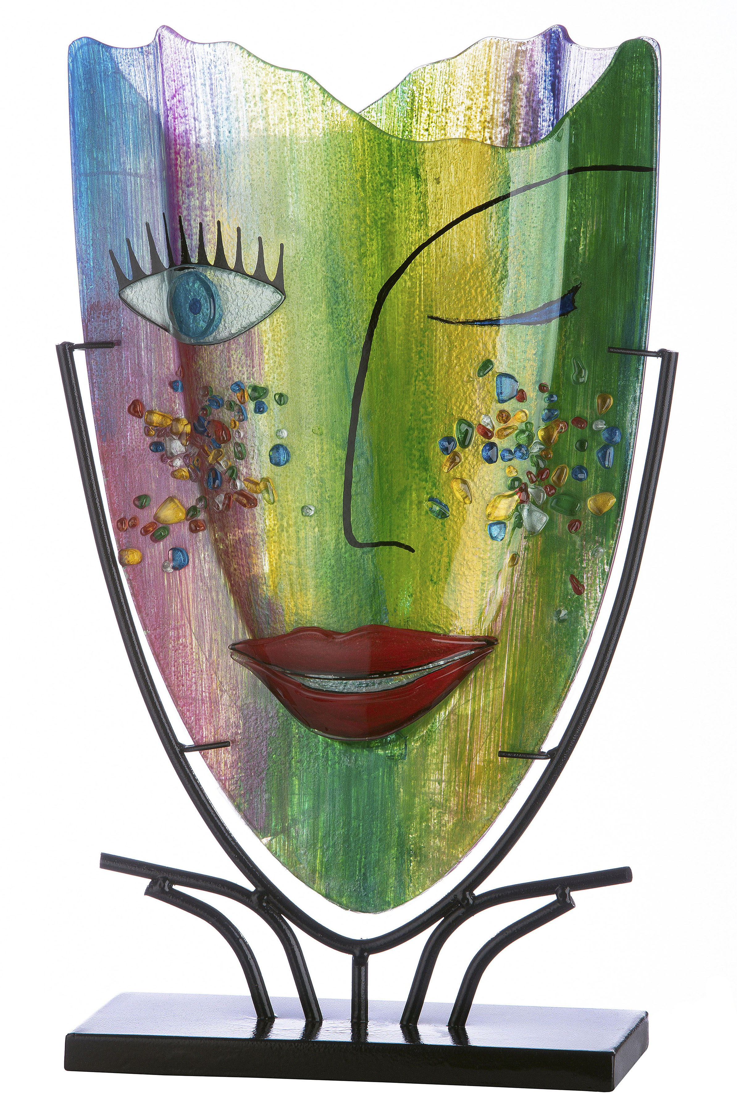 Casablanca by Gilde Dekovase "Amour" Vase aus Glas