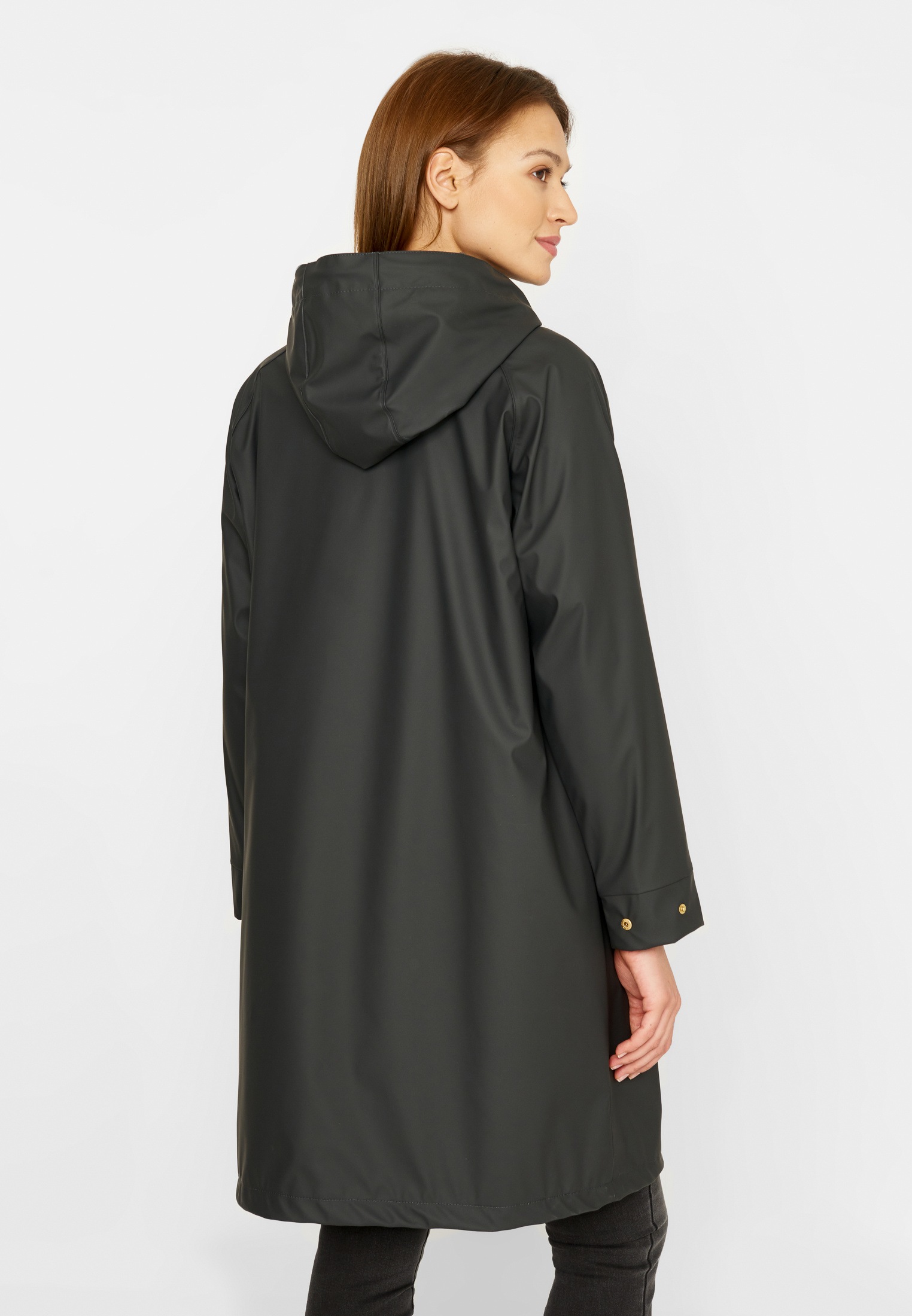 Derbe Regen- und Matschjacke »Derbe Regenjacke Wittby«, mit Kapuze, wasserabweisend, PVC frei, Innentasche