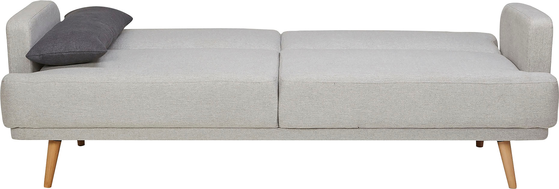 SalesFever Schlafsofa »Malmö, 2,5-Sitzer, Sofa inkl. Zierkissen«, mit Schlaffunktion, Breite 214 cm