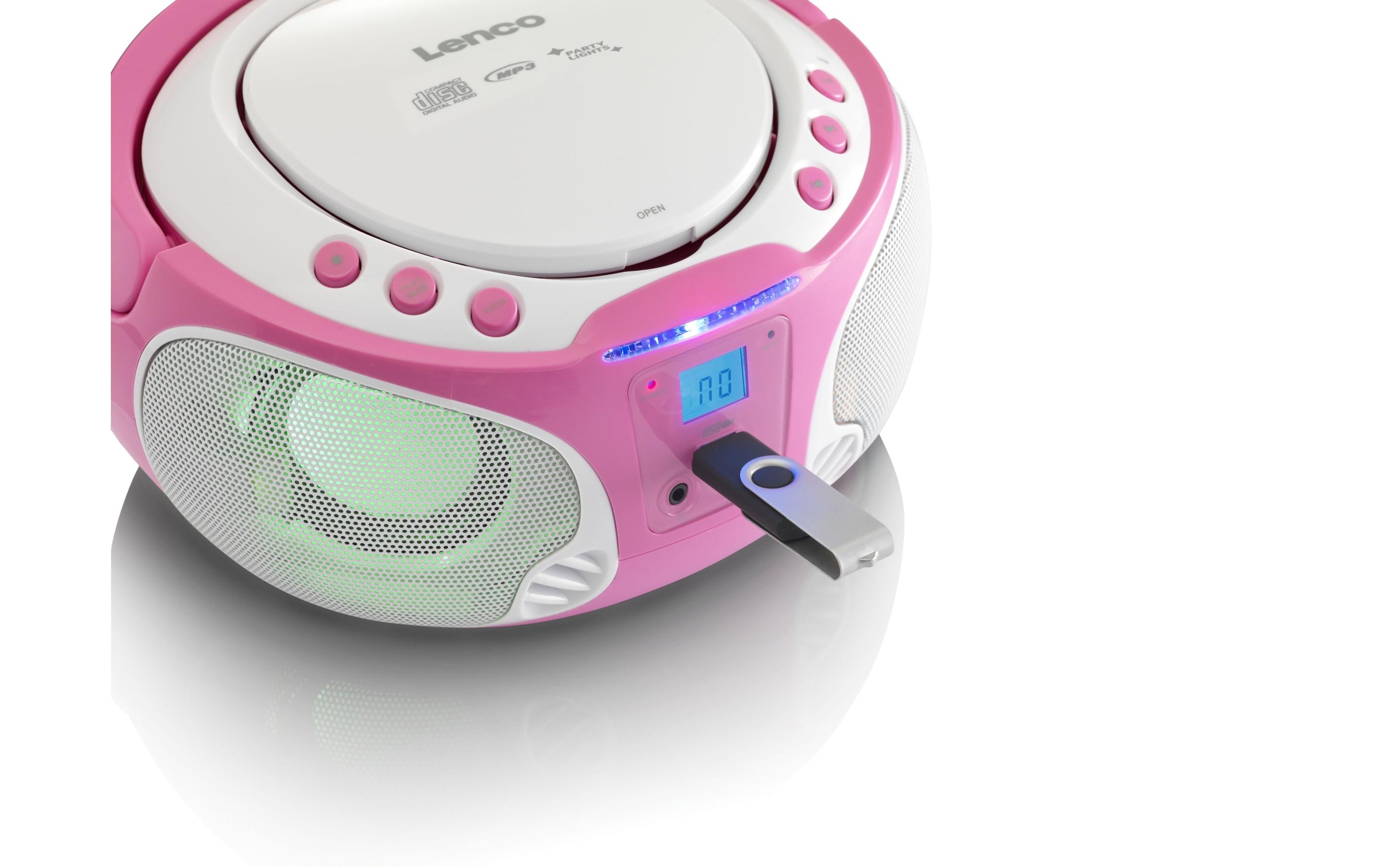Lenco Radio »Portable Radio/CD-Player SCD-650 Pink« (CD FM-Tuner )
