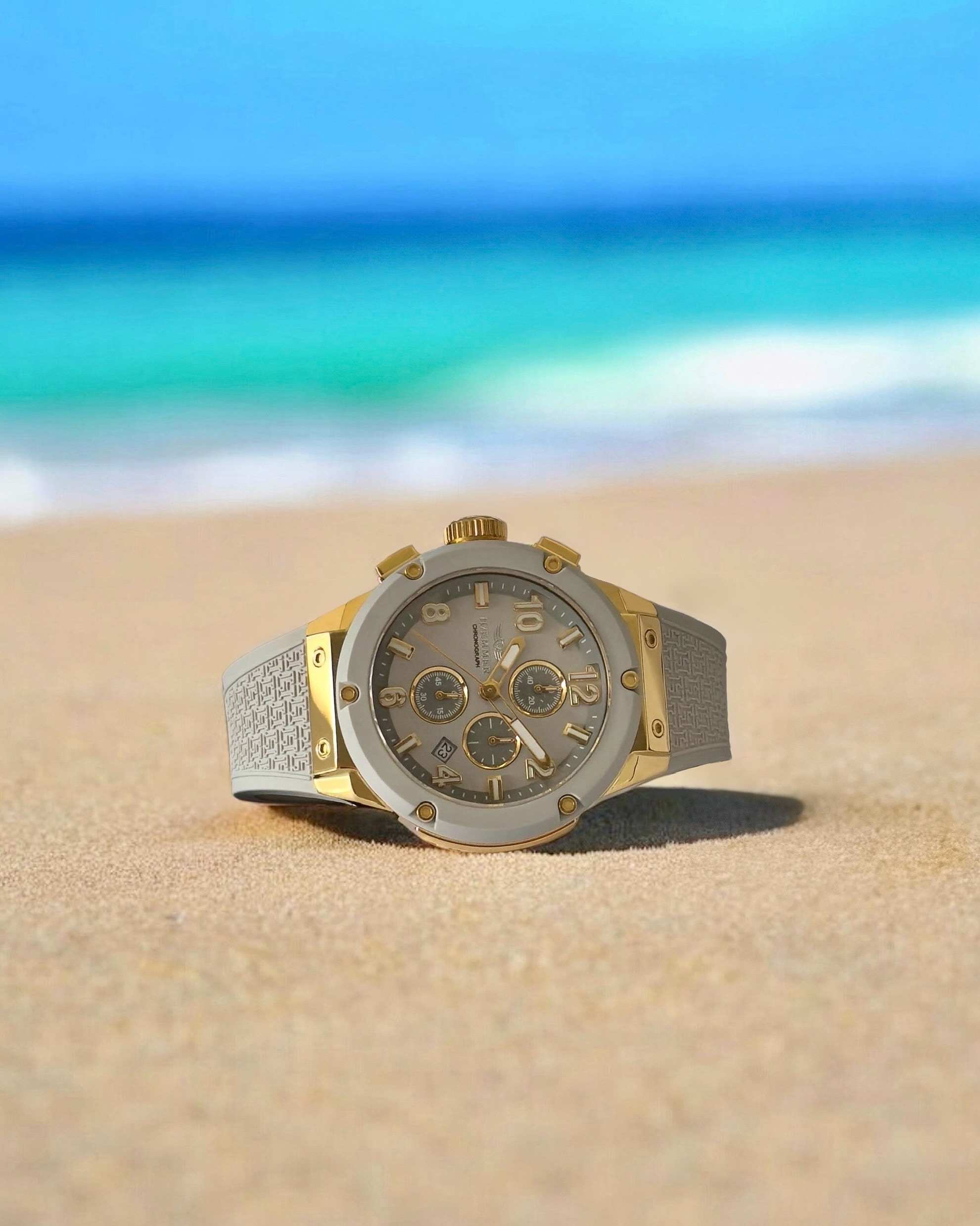 HAEMMER GERMANY Chronograph »WAVE MASTER«, Quarzuhr, Armbanduhr, Damenuhr, Herrenuhr, Made in Germany