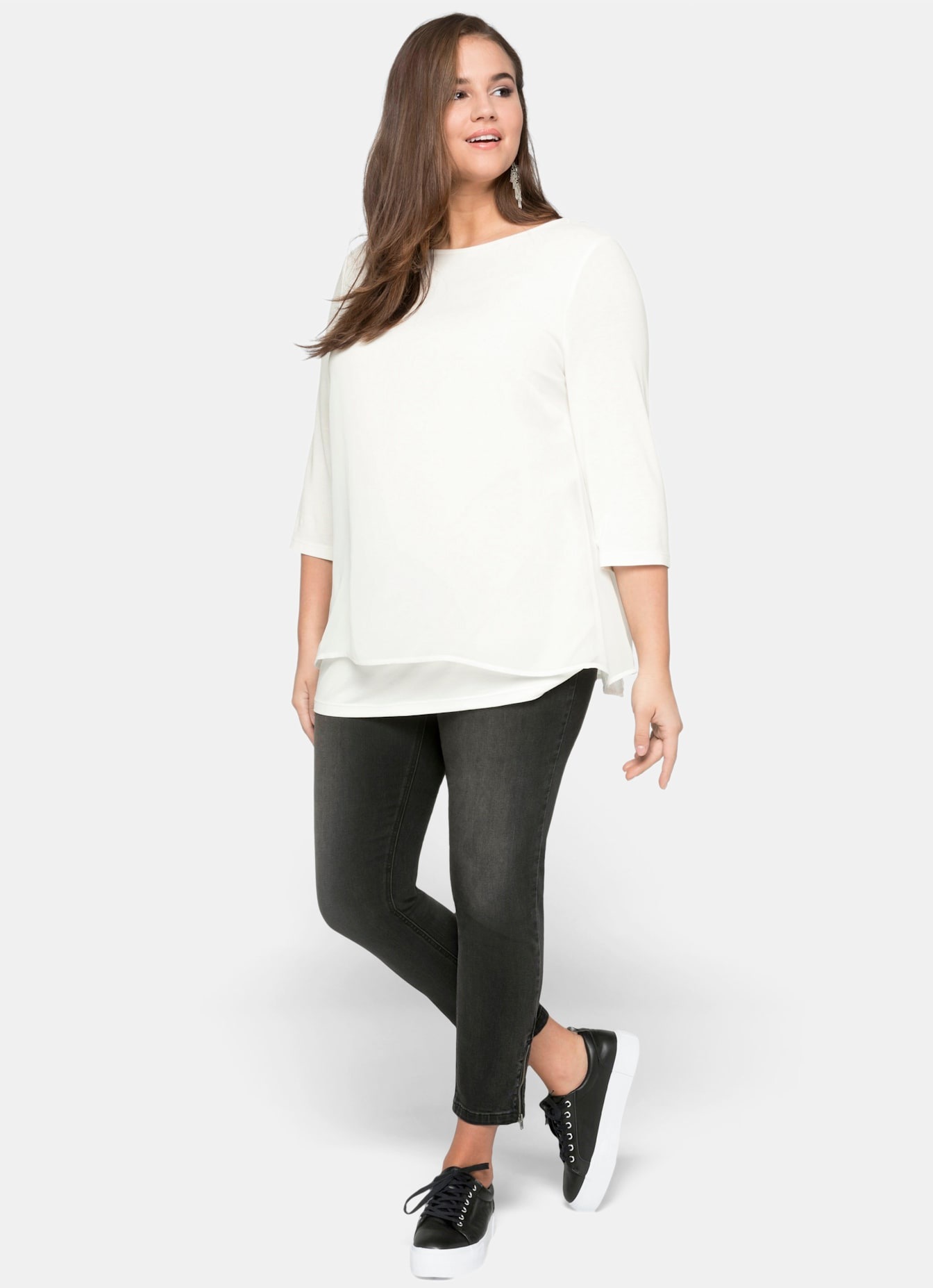 Sheego Blusenshirt "Blusenshirt", 1 Stk. günstig online kaufen