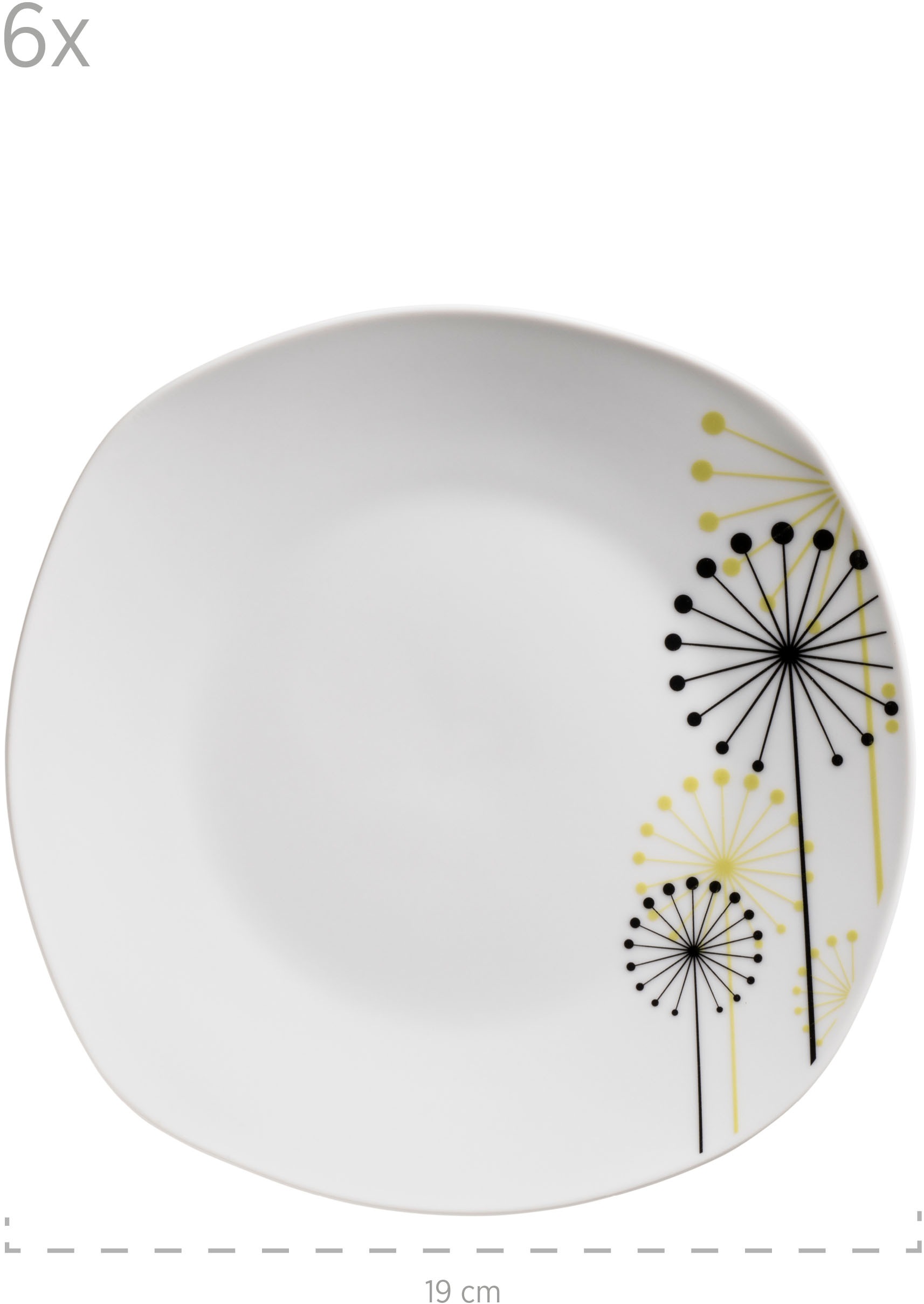 MÄSER Teller-Set »VANESA, Tellerset, Porzellan«