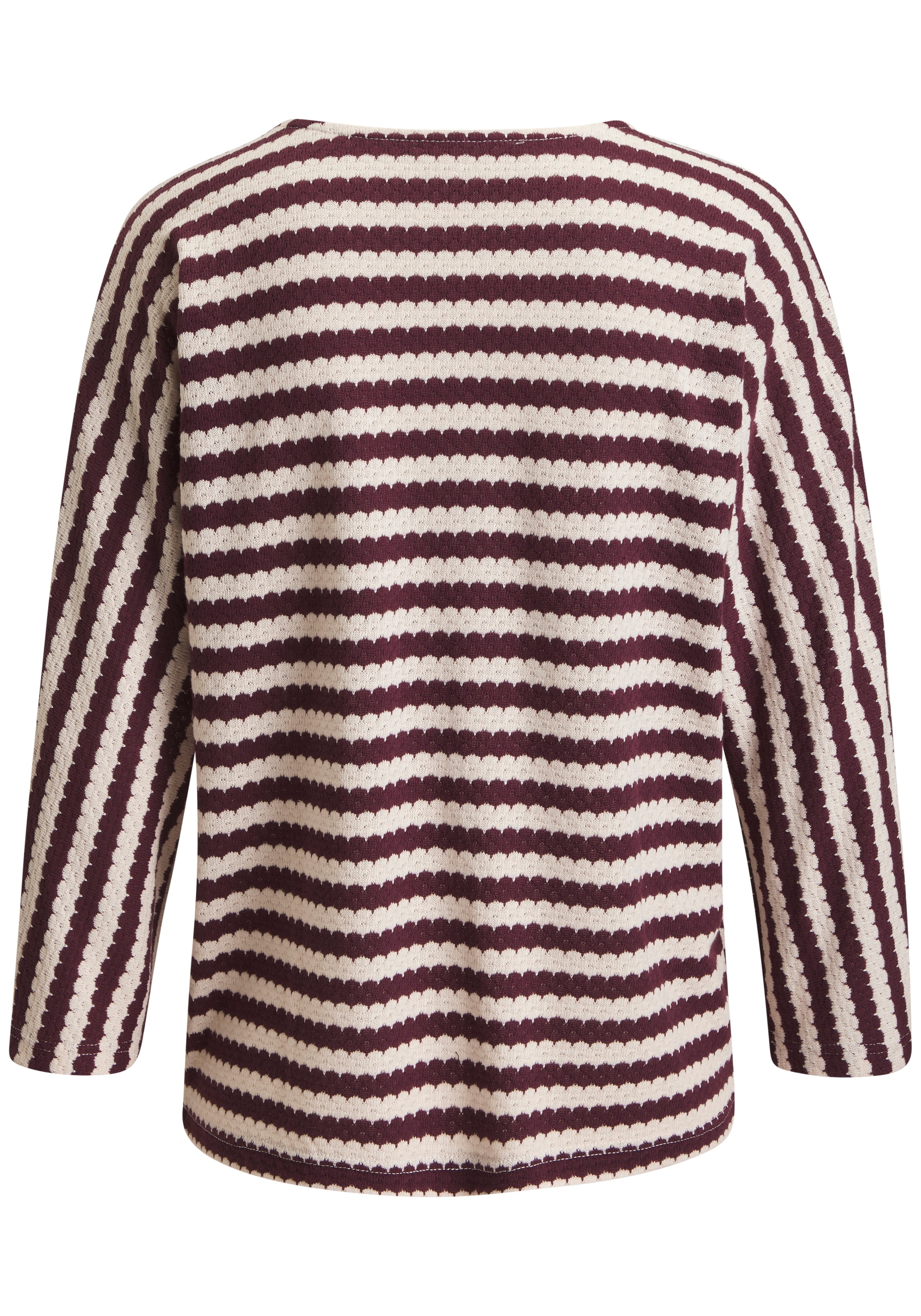 H.I.S 3/4-Arm-Shirt "mit Wellenstreifen" 1 aus besonderer Strukturqualität günstig online kaufen