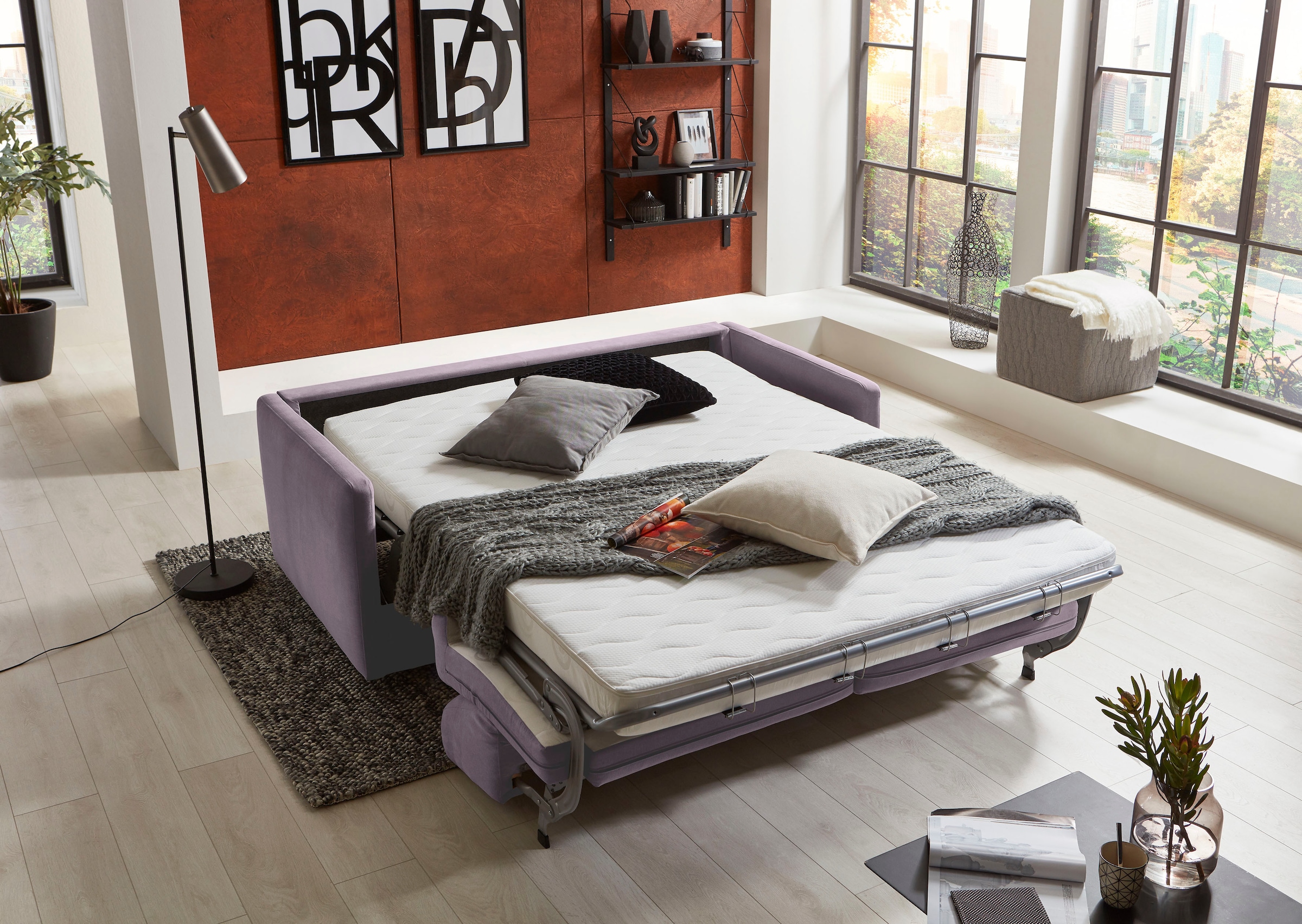 ATLANTIC home collection Schlafsofa "Limone" für Dauerschläfer geeignet ink günstig online kaufen