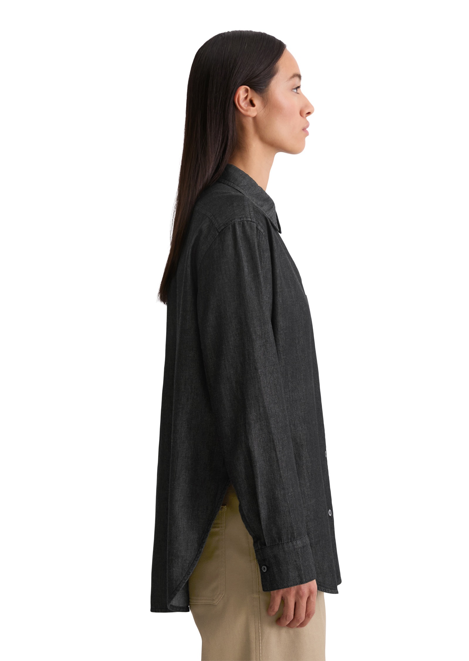 Marc OPolo Langarmbluse "aus Baumwoll-Chambray" günstig online kaufen