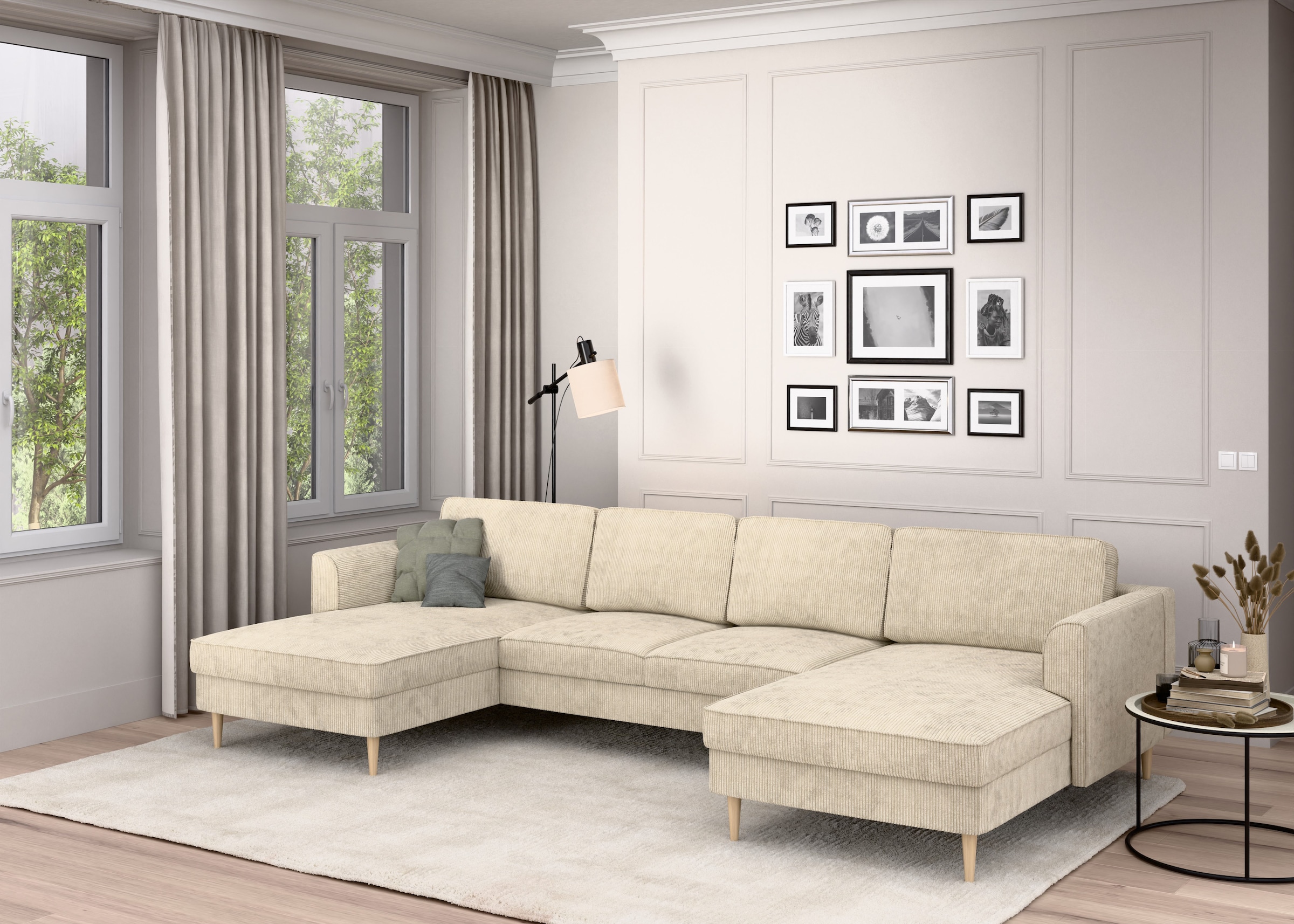 Home affaire Wohnlandschaft "Booster Couch wahlweise mit Schlaffunktion und günstig online kaufen