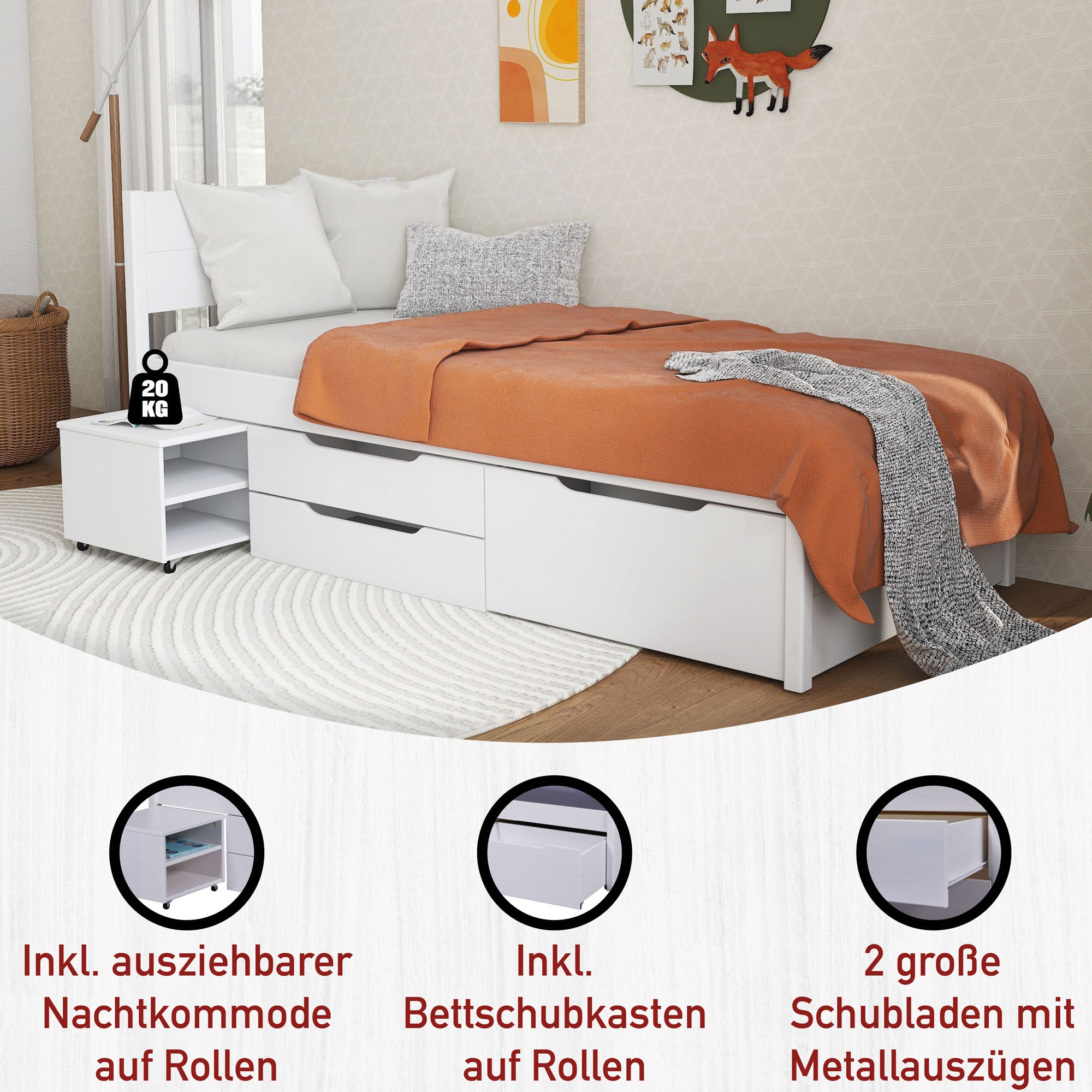 Inter Link Stauraumbett