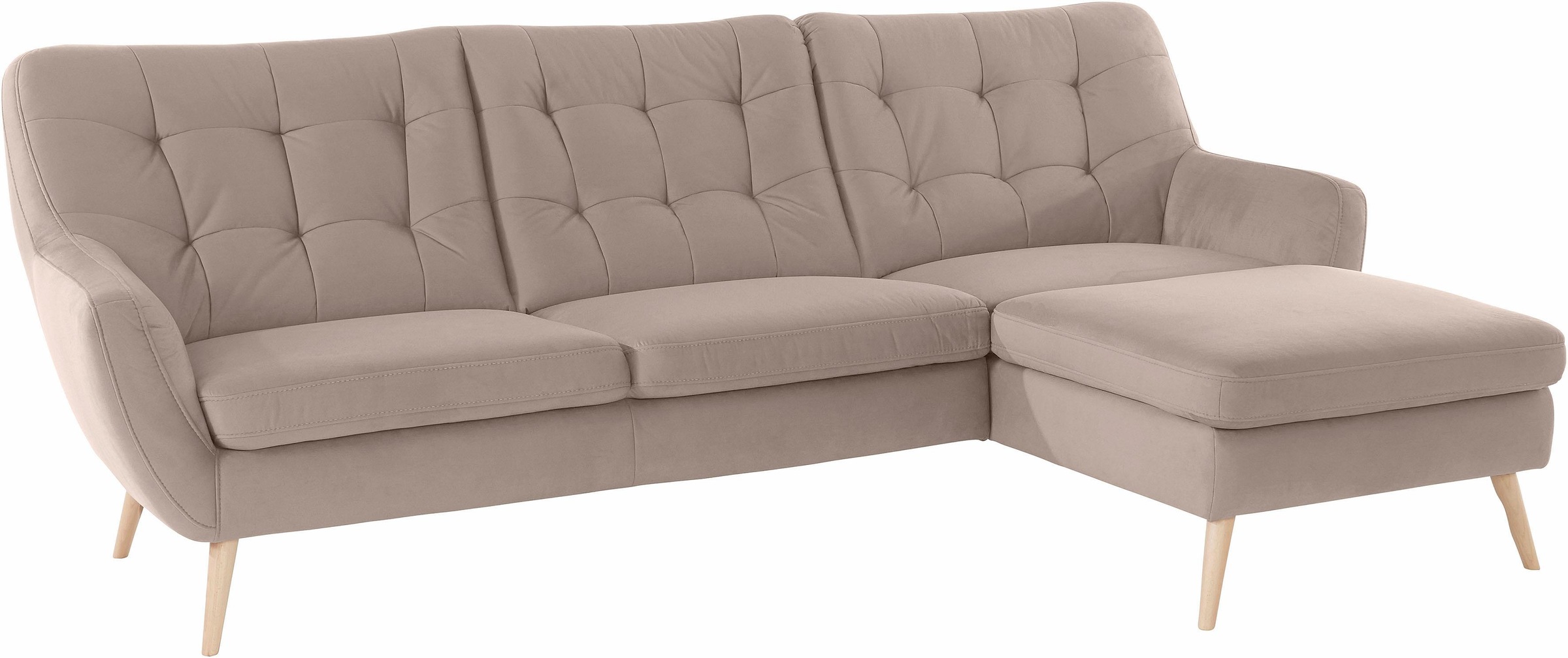 exxpo - sofa fashion Ecksofa "Scandi, bequem, aufwendige Rückenpolsterung f günstig online kaufen