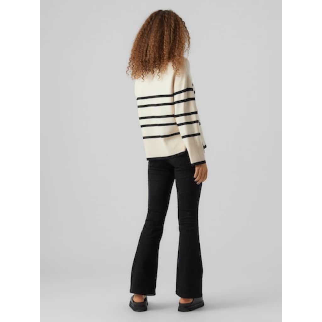 Vero Moda Rundhalspullover »VMSABA LS O-NECK STRIPE PULLOVER GA NOOS«