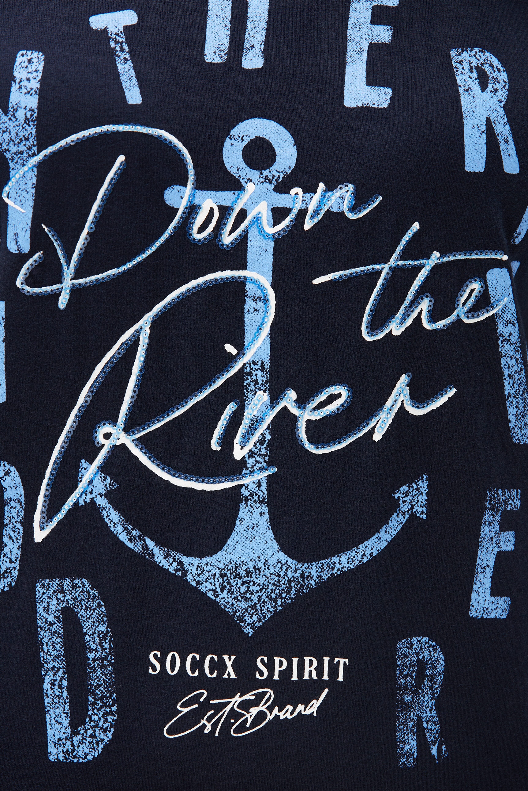 SOCCX Rundhalsshirt mit Baumwolle