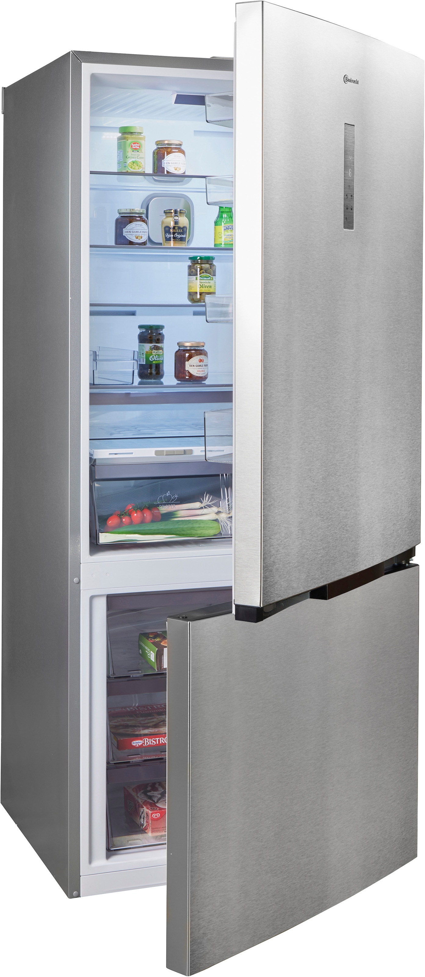 BAUKNECHT Kühl-/Gefrierkombination »KGD 83XLC IN« 193 cm hoch 83,2 cm breit