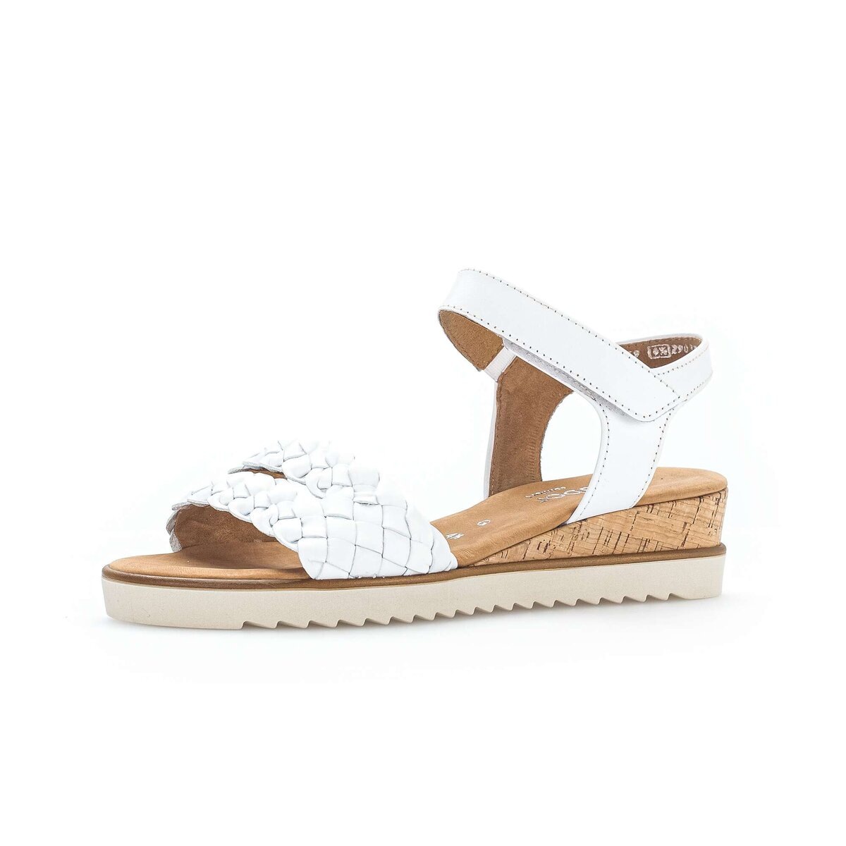 GABOR Damen Keilsandalette "Keilsandalette", Gr. 37weiß, Schuhe