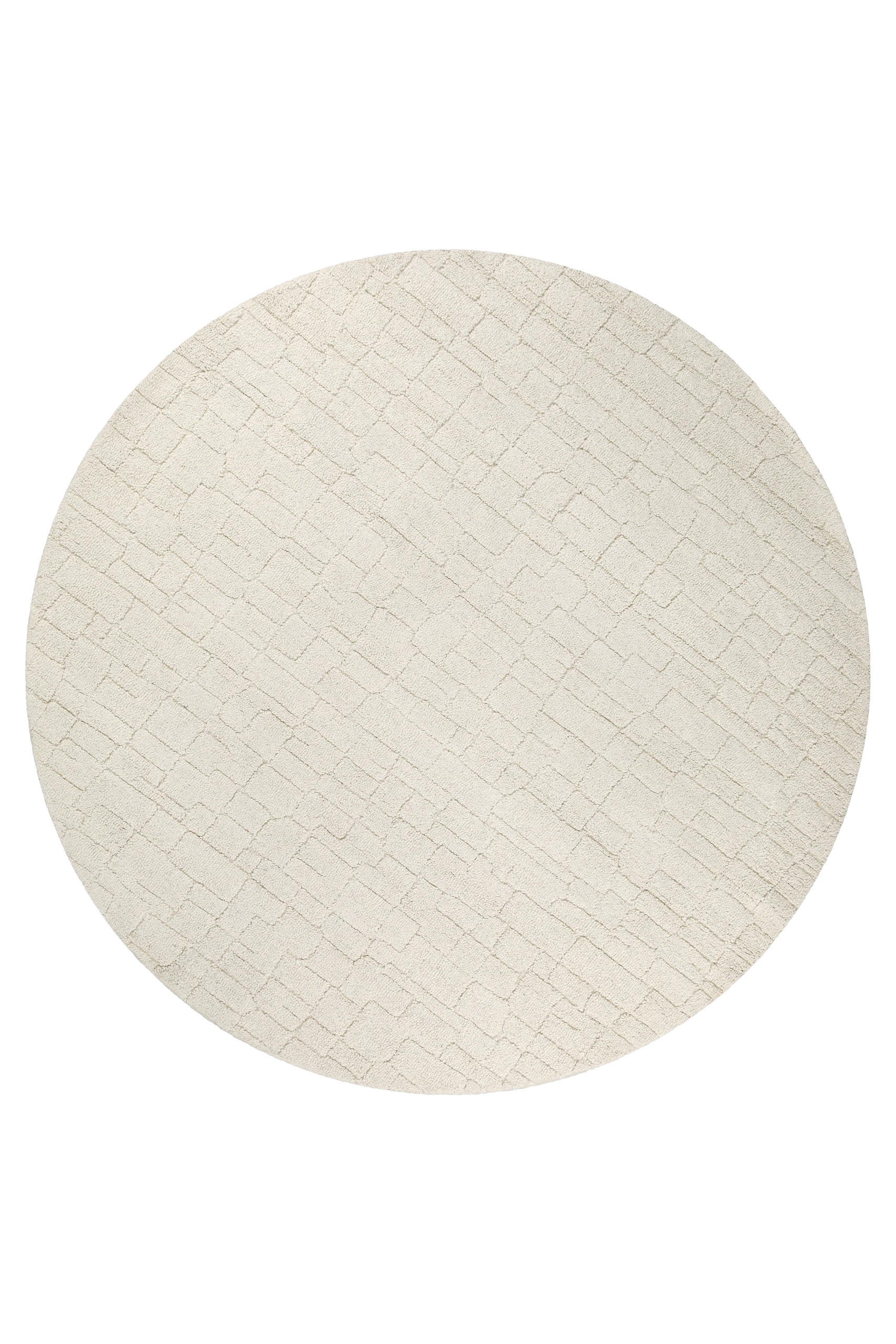 Wecon home Teppich »Hamptons THIRTYONE«, rund, 15 mm Höhe, Kurzflor, Wohnzimmer, Schlafzimmer, elegant, robust, Krokodil-Design