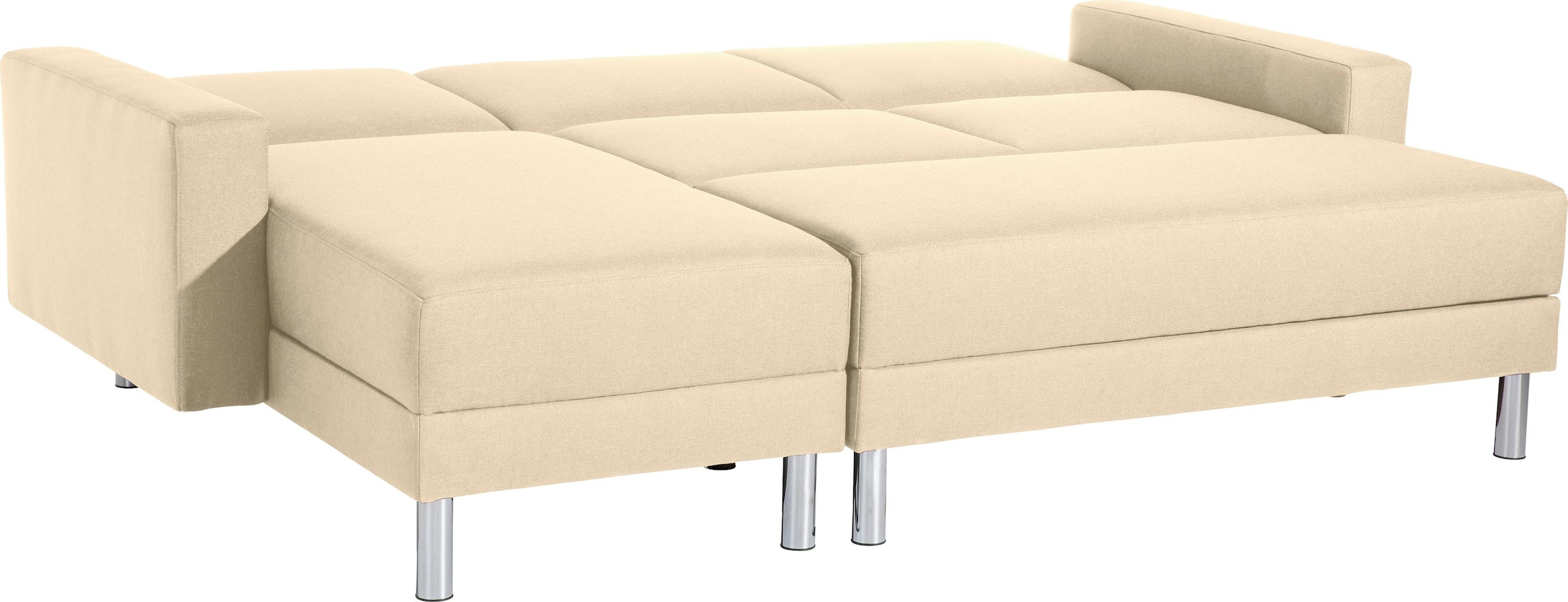 Max Winzer® Schlafsofa »Just Fresh«, mit Rückenverstellung, inklusive Stauraumhocker