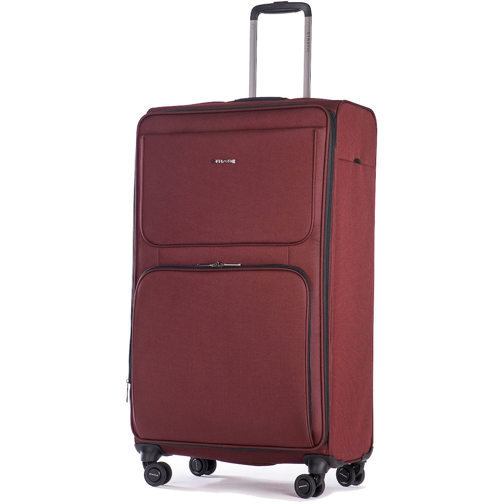 Stratic Weichgepäck-Trolley »Bendigo Light + L, redwine«, 4 Rollen