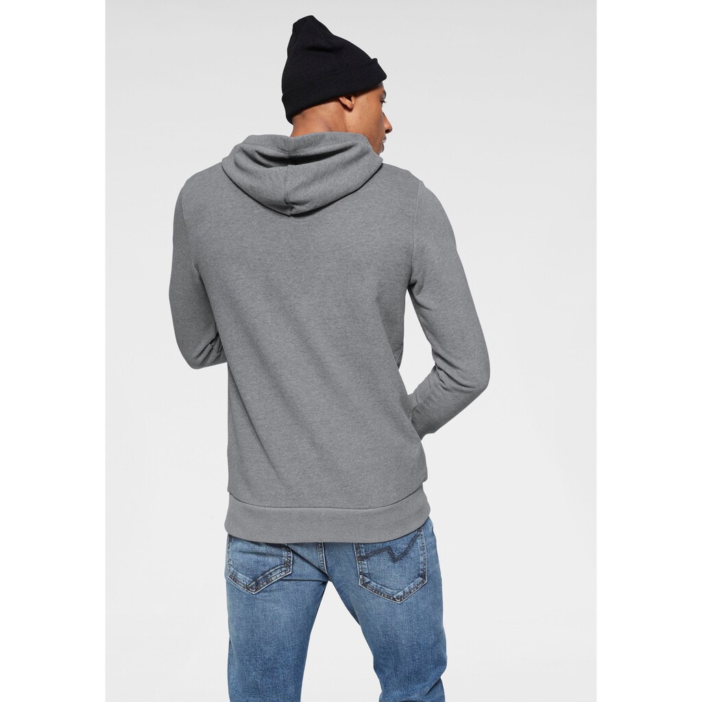 TOM TAILOR Denim Kapuzensweatshirt, mit Cross-over Kragen