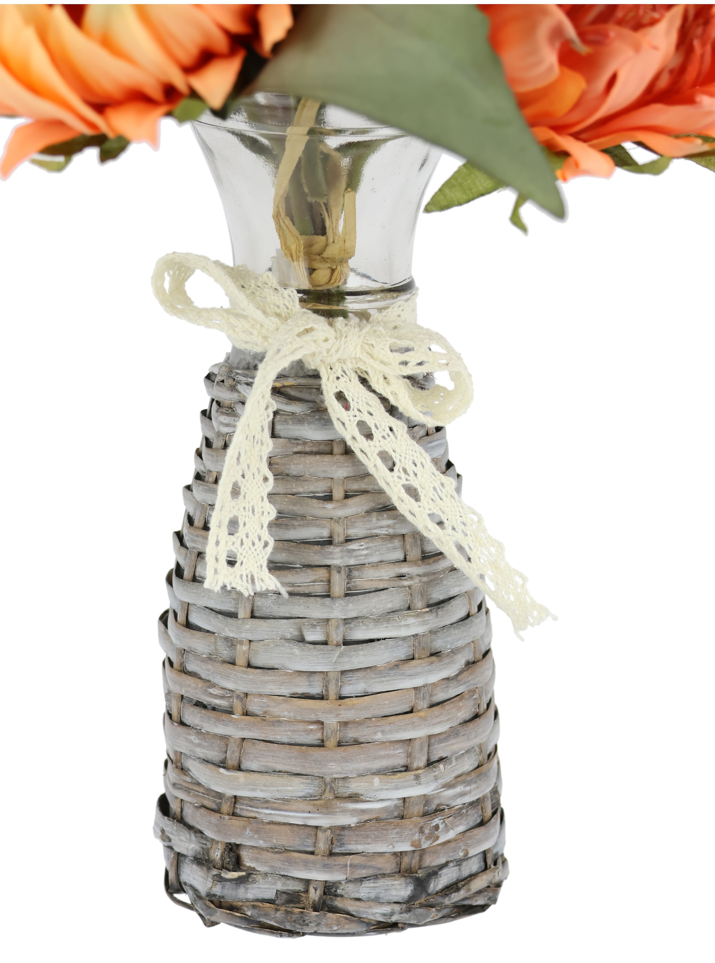 I.GE.A. Kunstblume »Protea Strauß in Vase«, Artischocken Blumensträuße Seidenblume Dekoblume Bouquet Herbstdeko