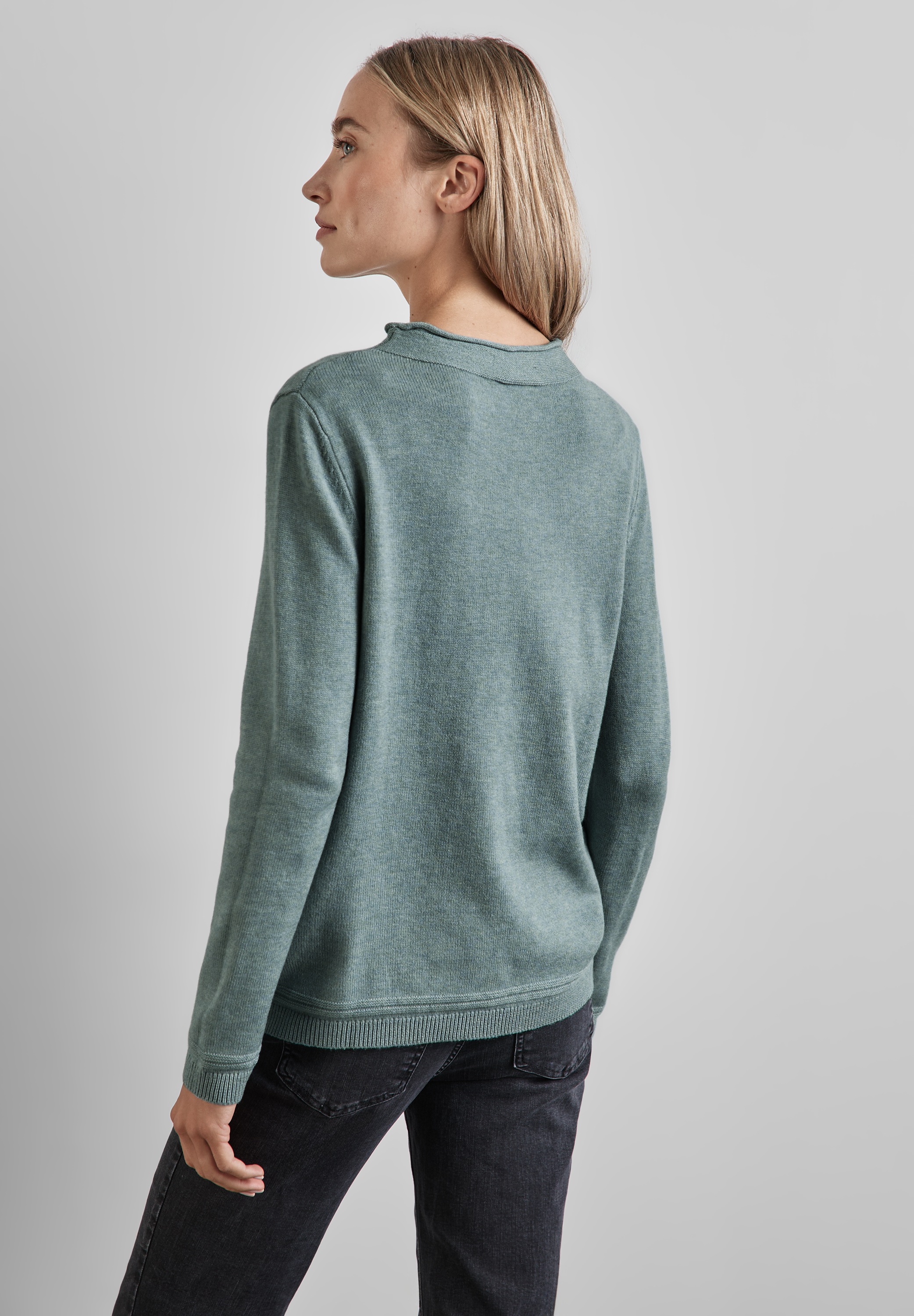 STREET ONE Strickpullover, aus softem Materialmix