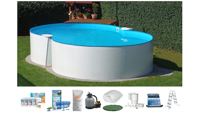 Clear Pool Achtformpool, (Set), 10-tlg., BxLxH: 300x470x120 cm, weiß kaufen