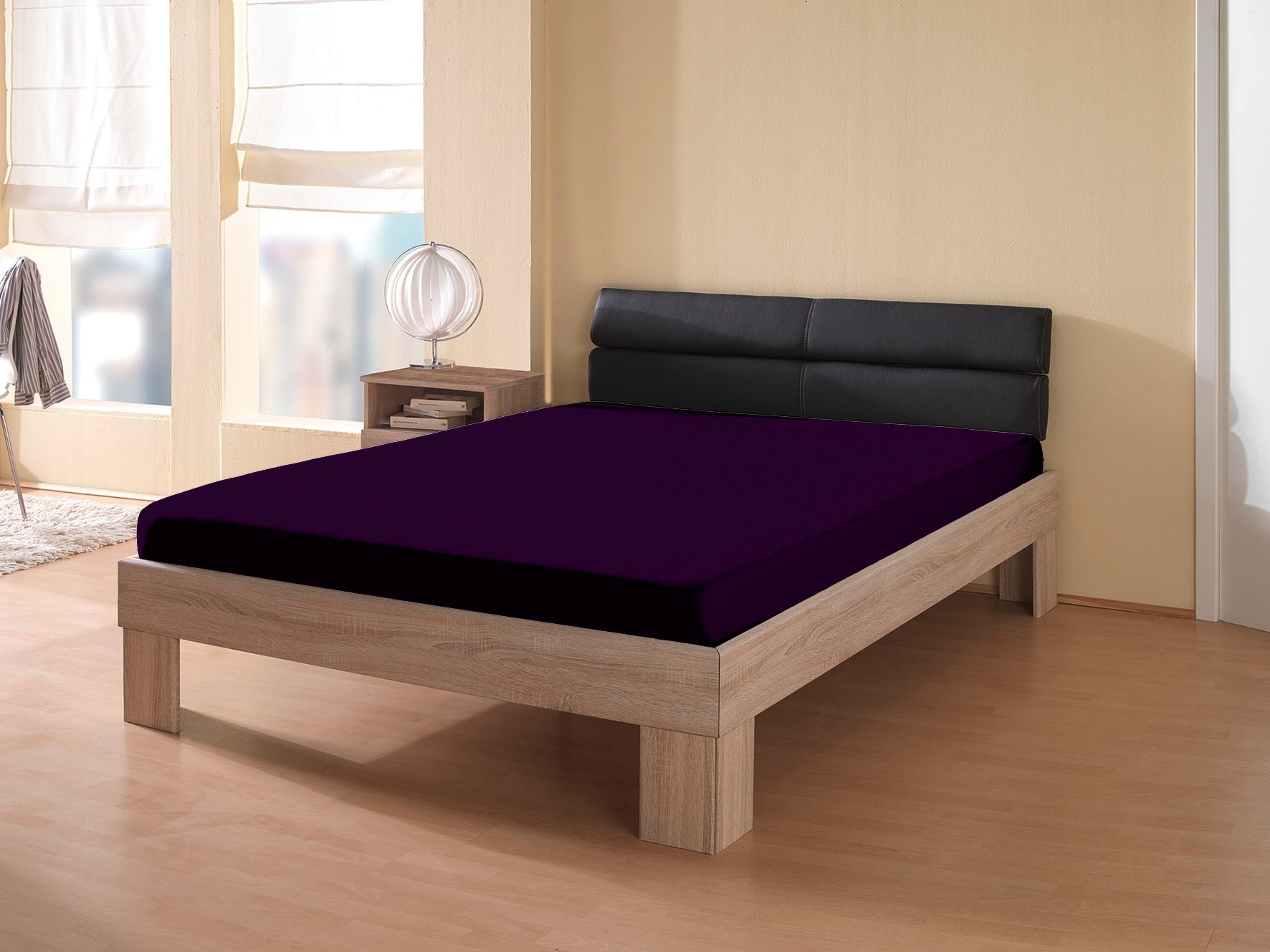 KUM Spannbettlaken »Interlock-Jersey Spannbetttuch« bis ca. 30 cm Matratzenhöhe