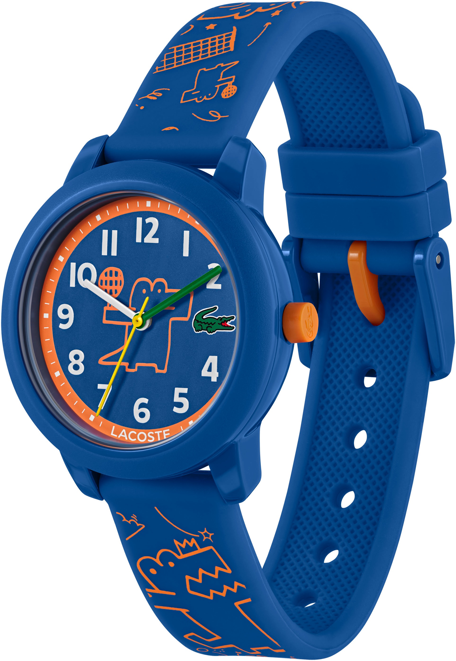 Lacoste Quarzuhr »LACOSTE.12.12 KIDS«, Armbanduhr, Kinderuhr, Silikonarmband, Geschenkidee