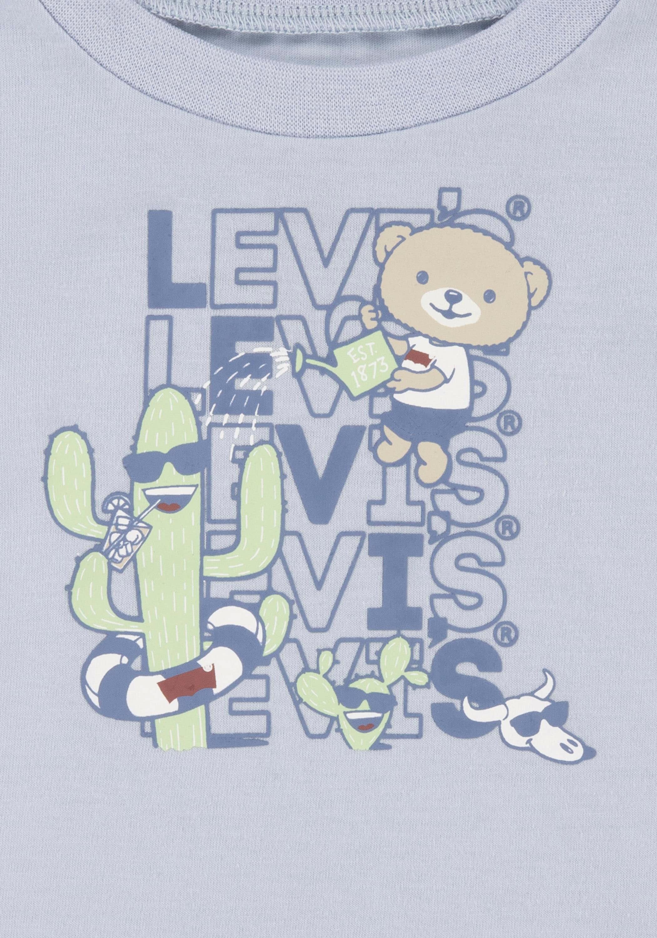 Levi's® Kids T-Shirt & Shorts »CRITTER STACKED LOGO TEE«, (Set, 2 tlg.), for Baby BOYS