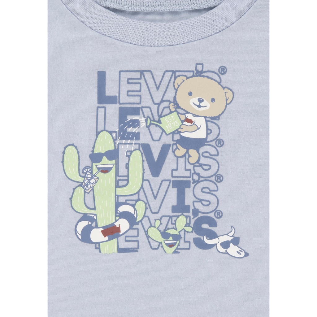 Levi's® Kids T-Shirt & Shorts »CRITTER STACKED LOGO TEE«, (Set, 2 tlg.)