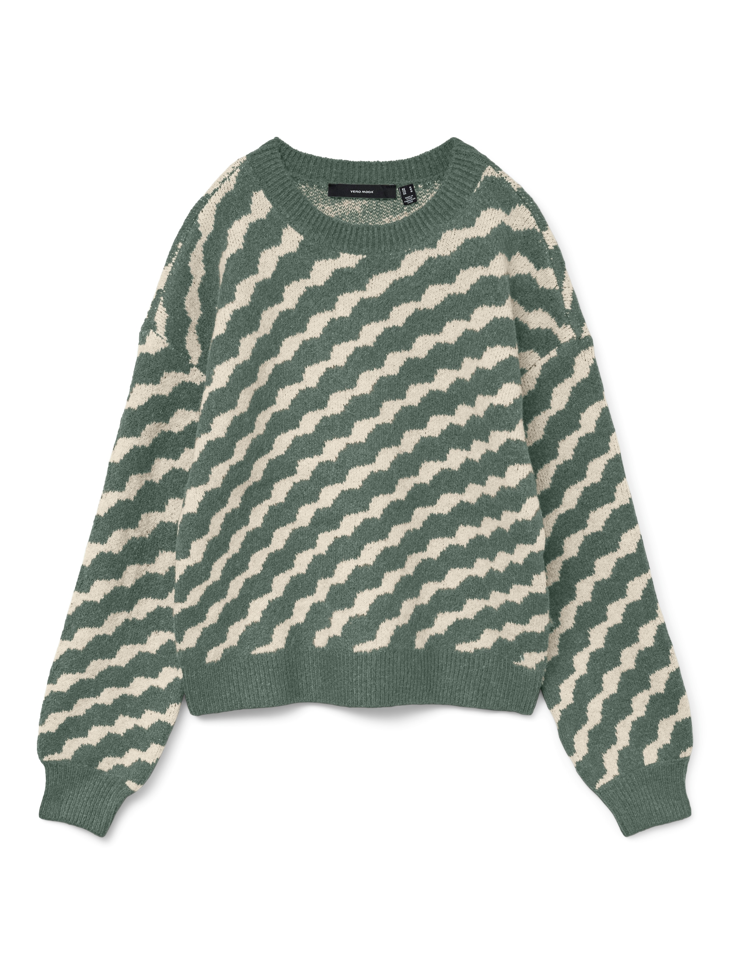 Vero Moda Rundhalspullover "VMLARA LS O-NECK PULLOVER GA BOO REP" günstig online kaufen