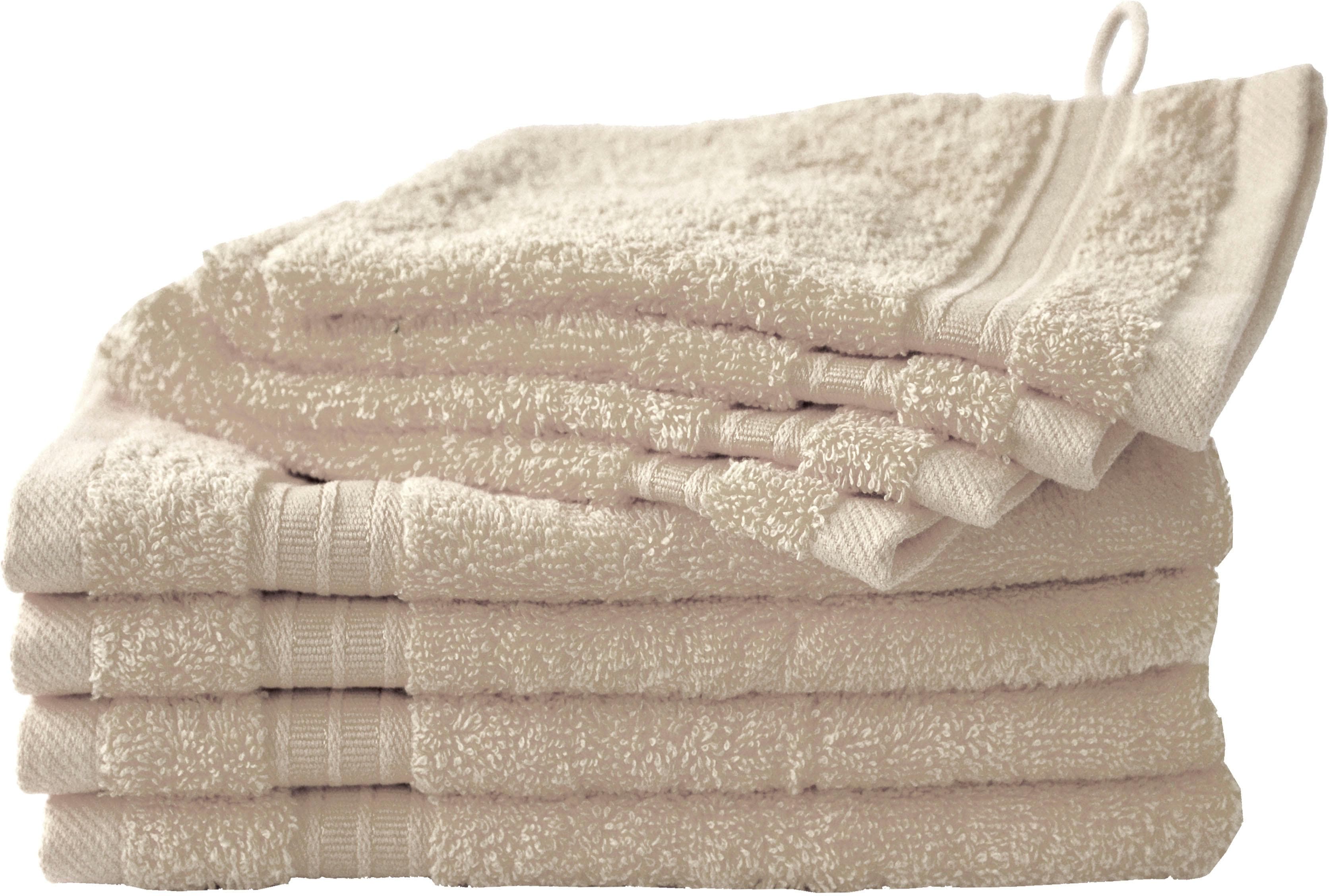 Dyckhoff Handtuch Set "Siena" Set 8 Stk. Walkfrottier in tollen Unifarben